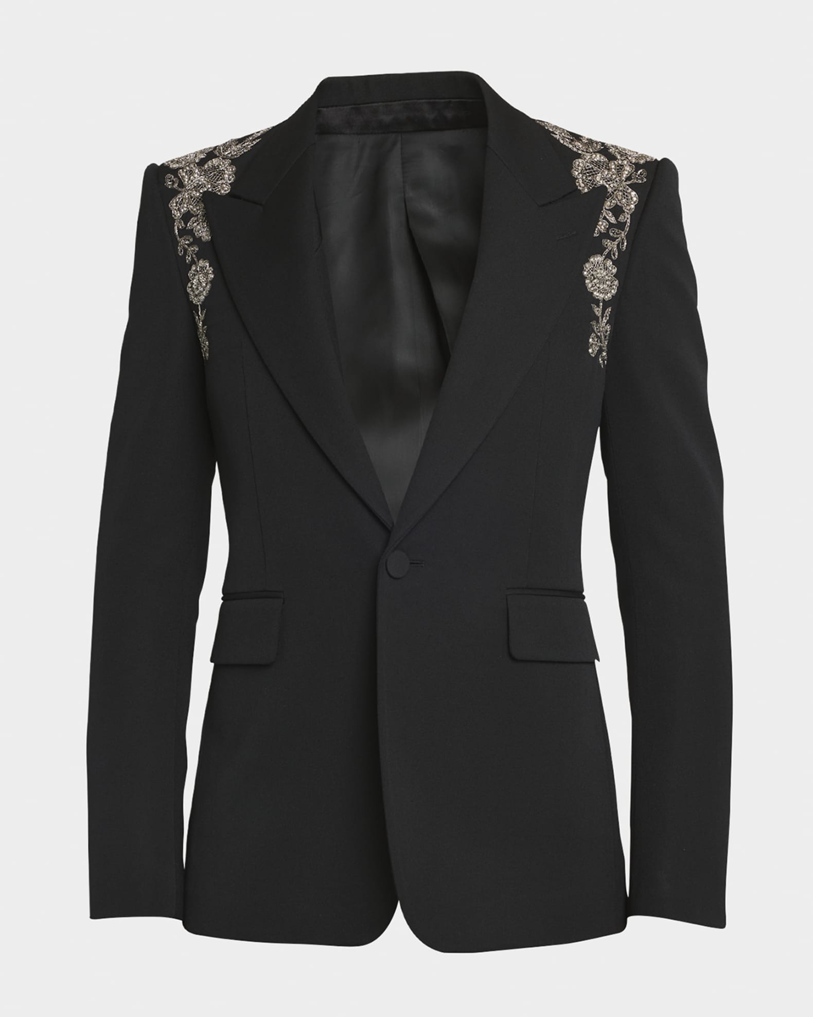 Alexander McQueen Men s Embroidered Harness Tuxedo Jacket Neiman Marcus