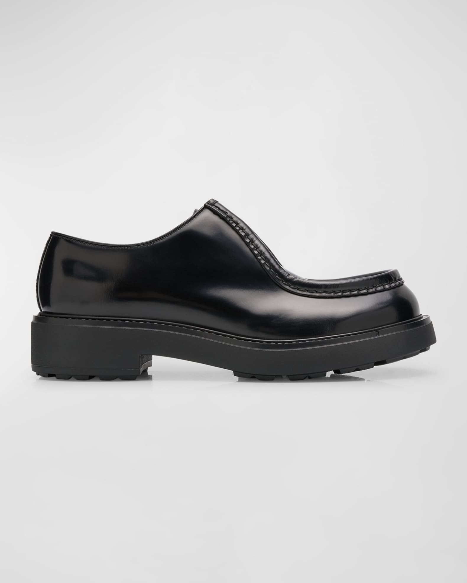 Men s Diapason Opaque Brushed Leather Derby Shoes