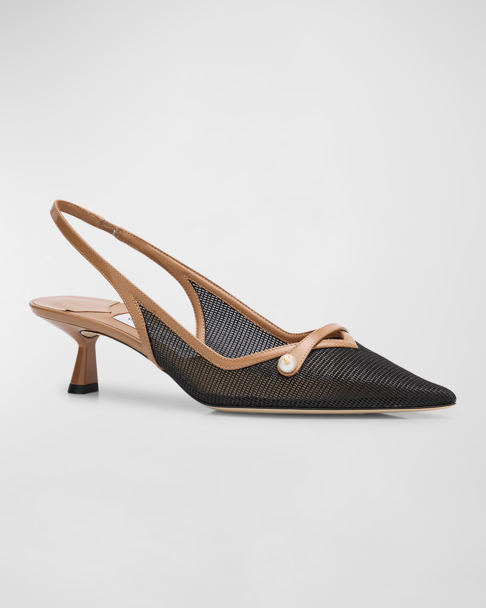 Jimmy Choo Amita Mesh Mary Jane Slingback Pumps Neiman Marcus