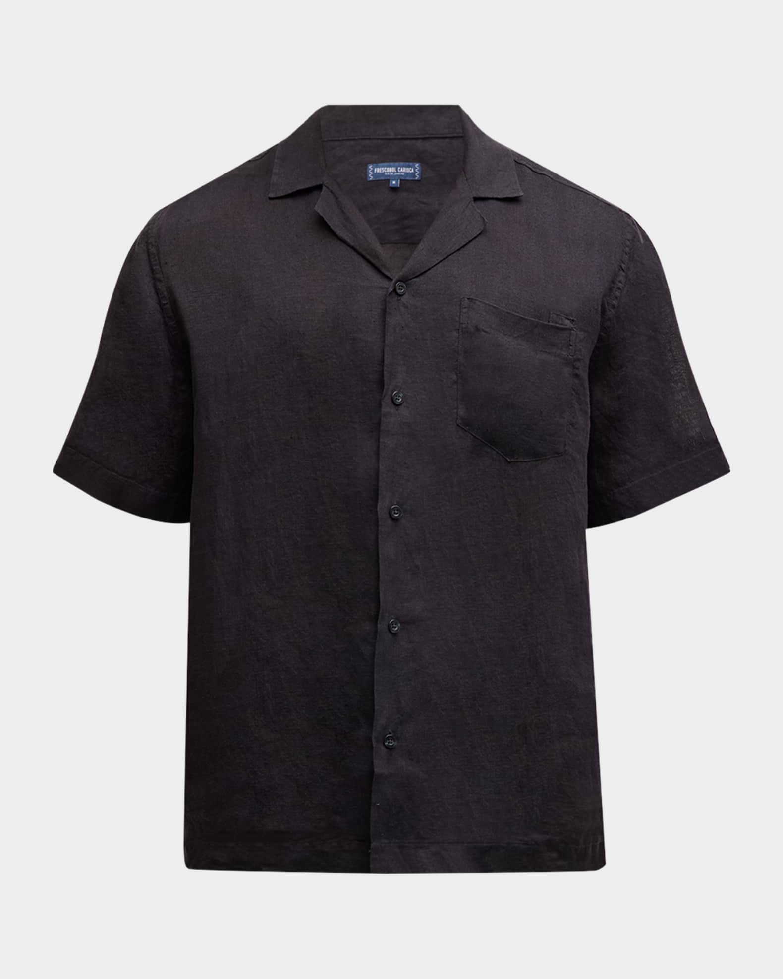 Men's Angelo Linen Camp Shirt 0