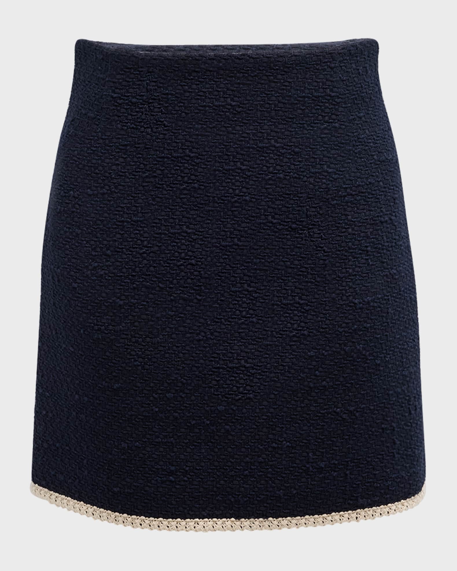 Roman Tweed Mini Skirt 0