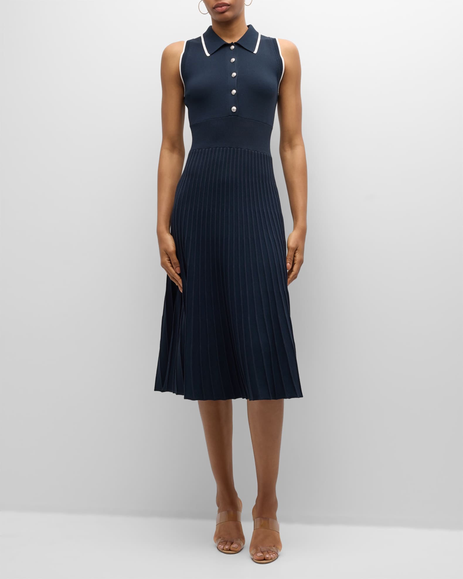 Veronica Beard Meralda Midi Dress Blue