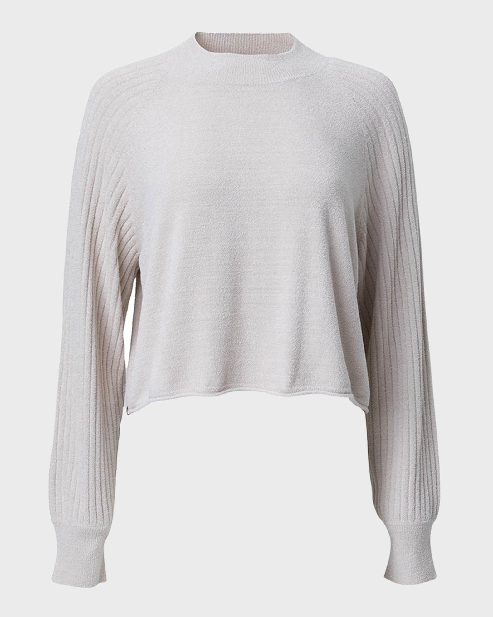 CozyChic Ultra Lite Ribbed Mock-Neck Pullover 0