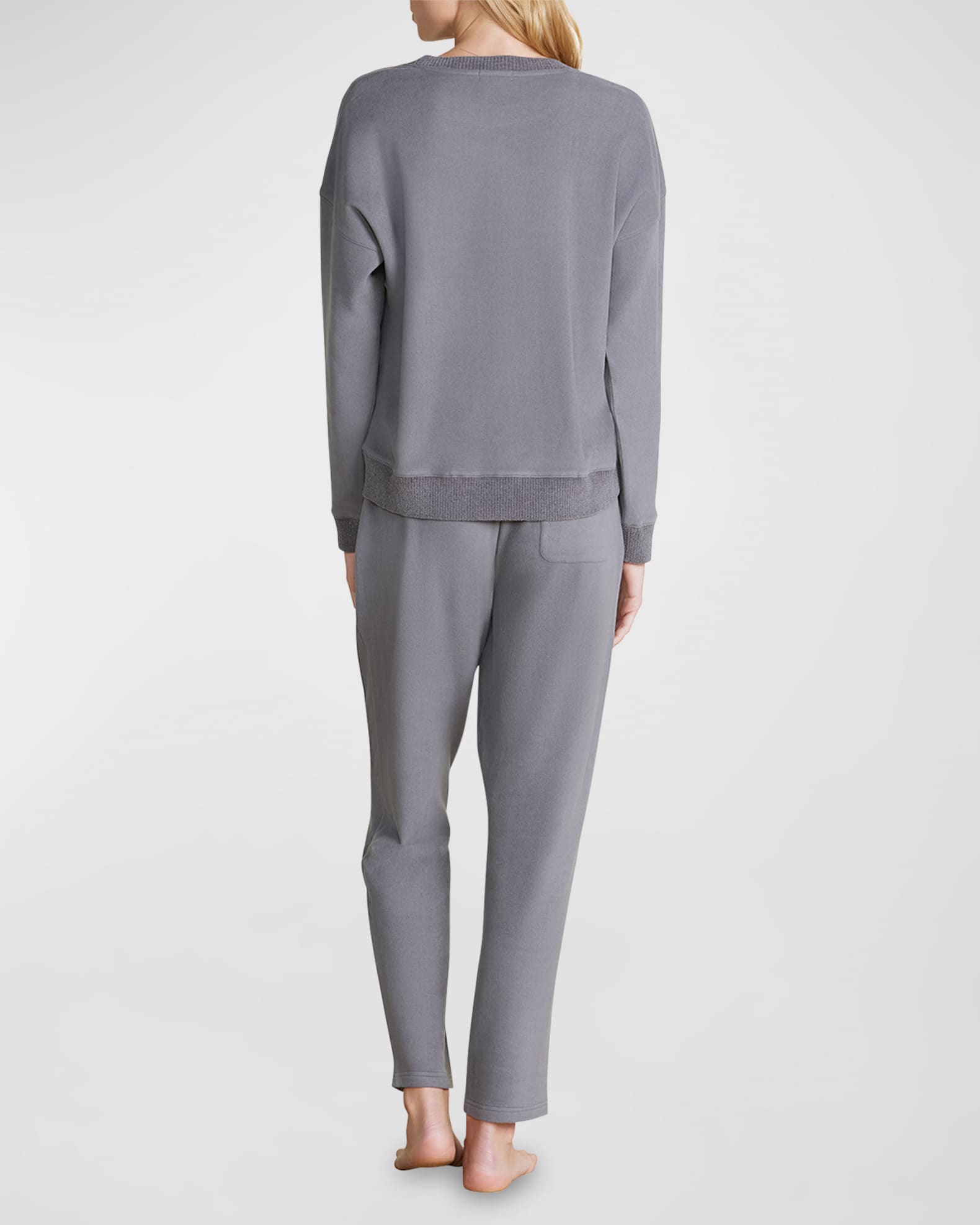 Barefoot Dreams Malibu Collection Brushed Fleece Pullover | Neiman Marcus