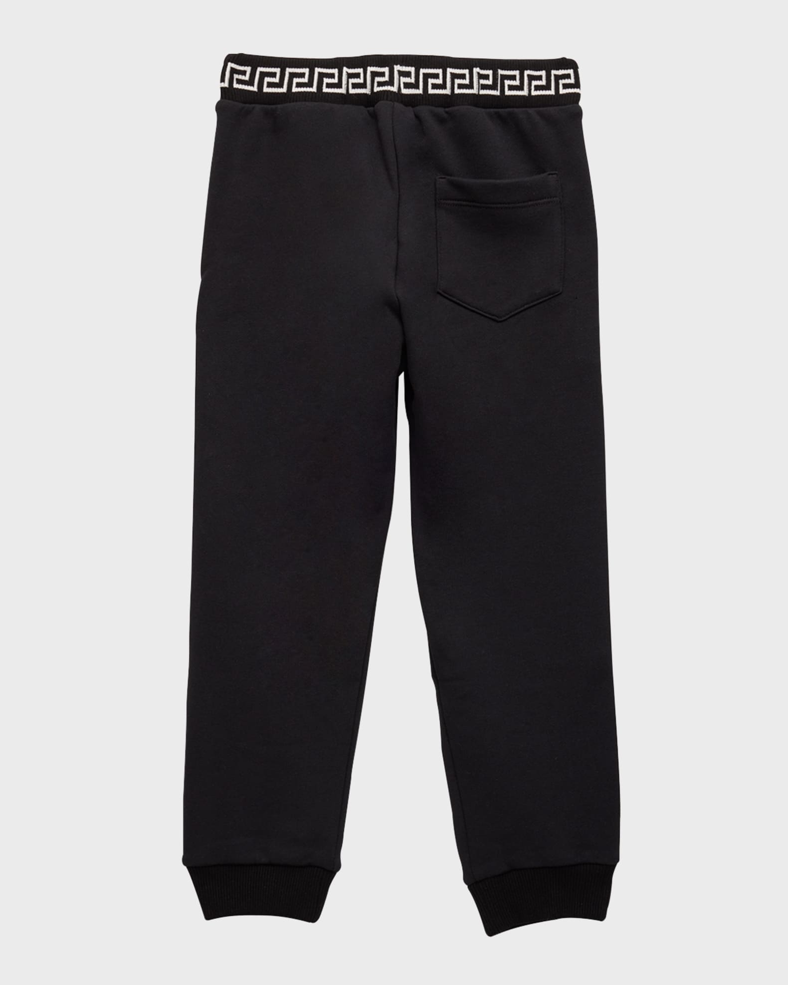 Boy's Greca Trim Striped Joggers 1