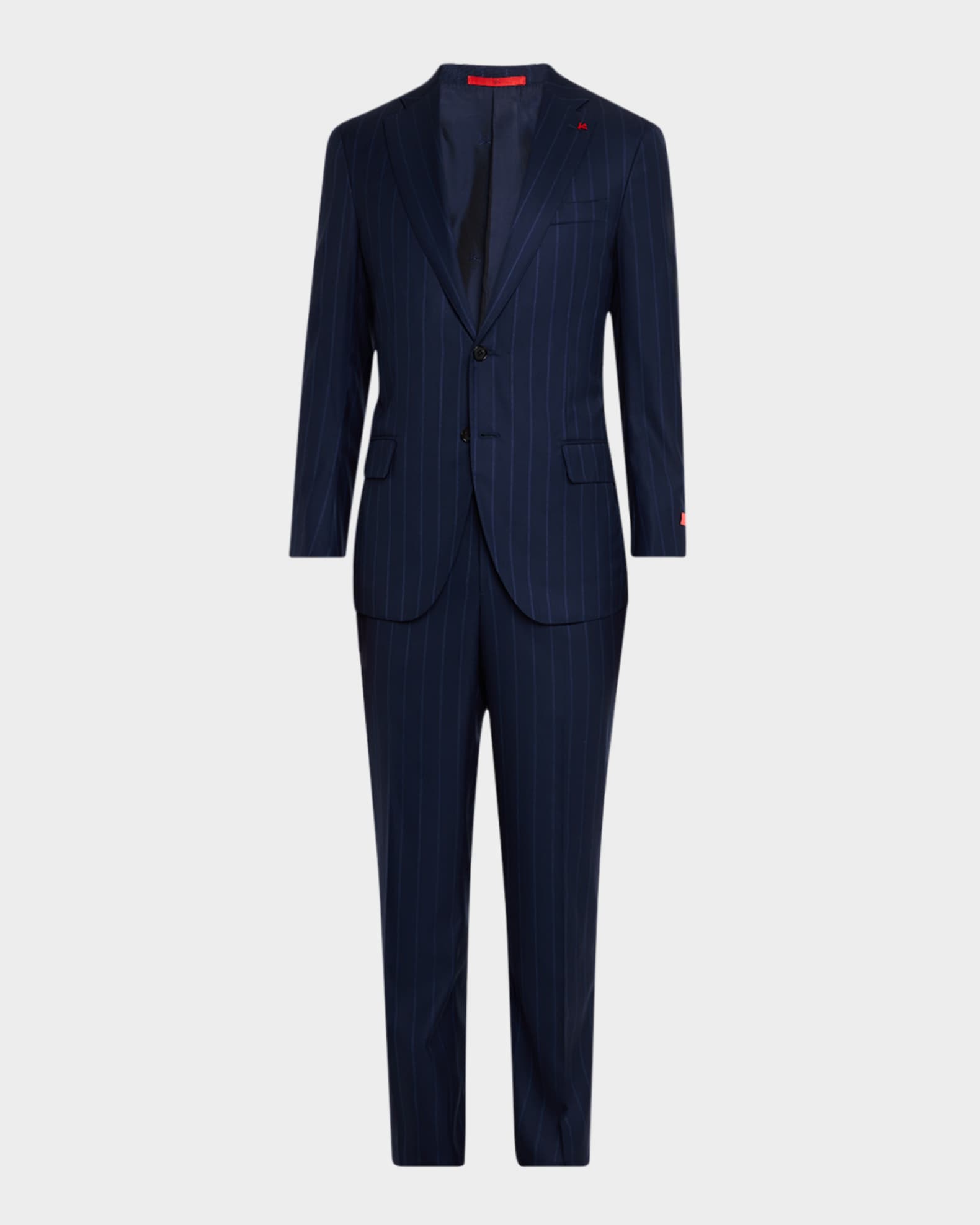 Isaia Men's Striped Wool-Silk Suit Neiman Marcus