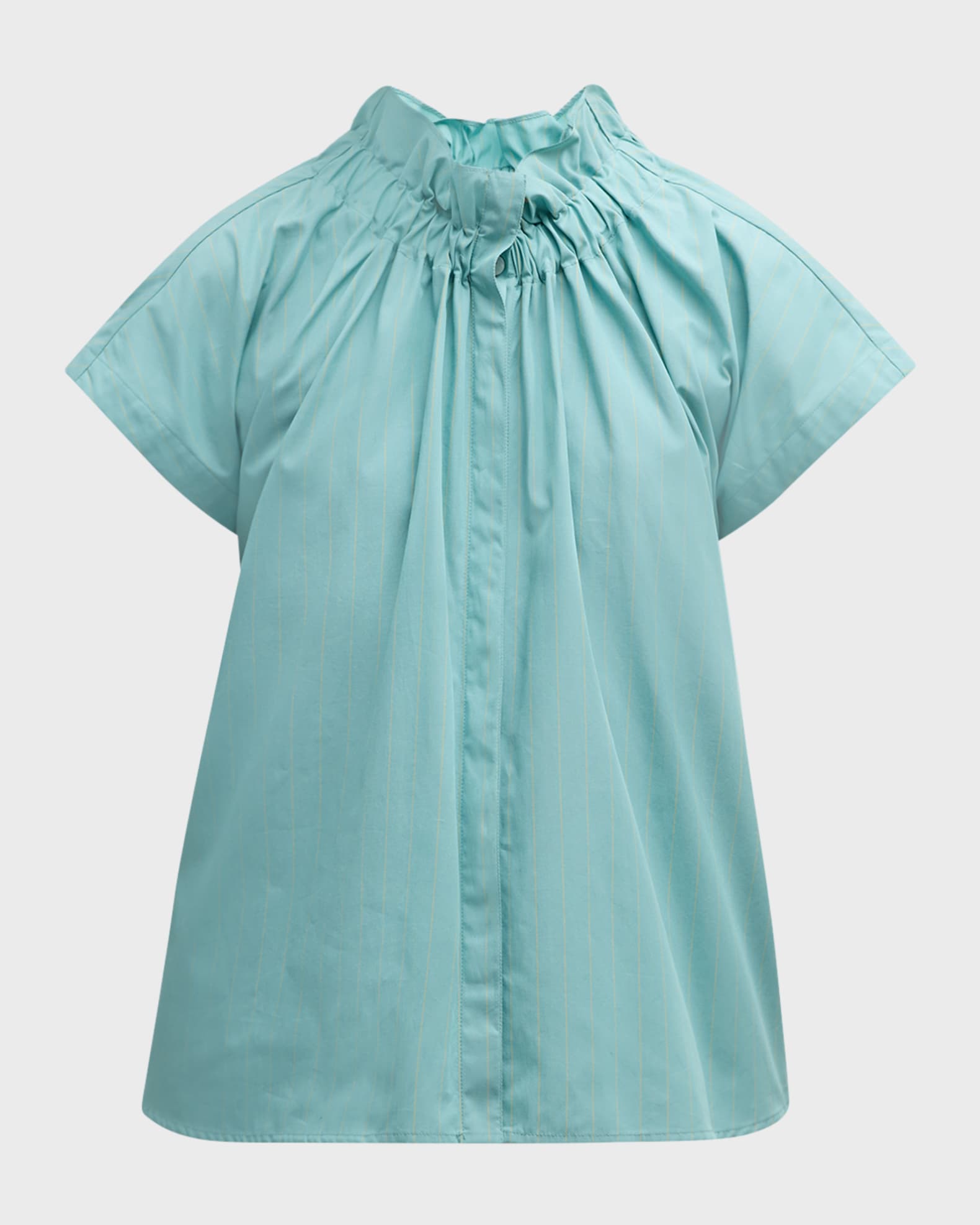 Finley Jenny Striped Ruffle Top | Neiman Marcus