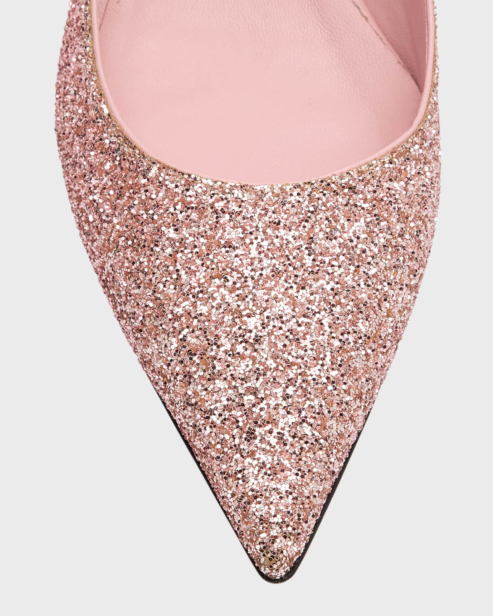 Sparkly ballerina pumps top