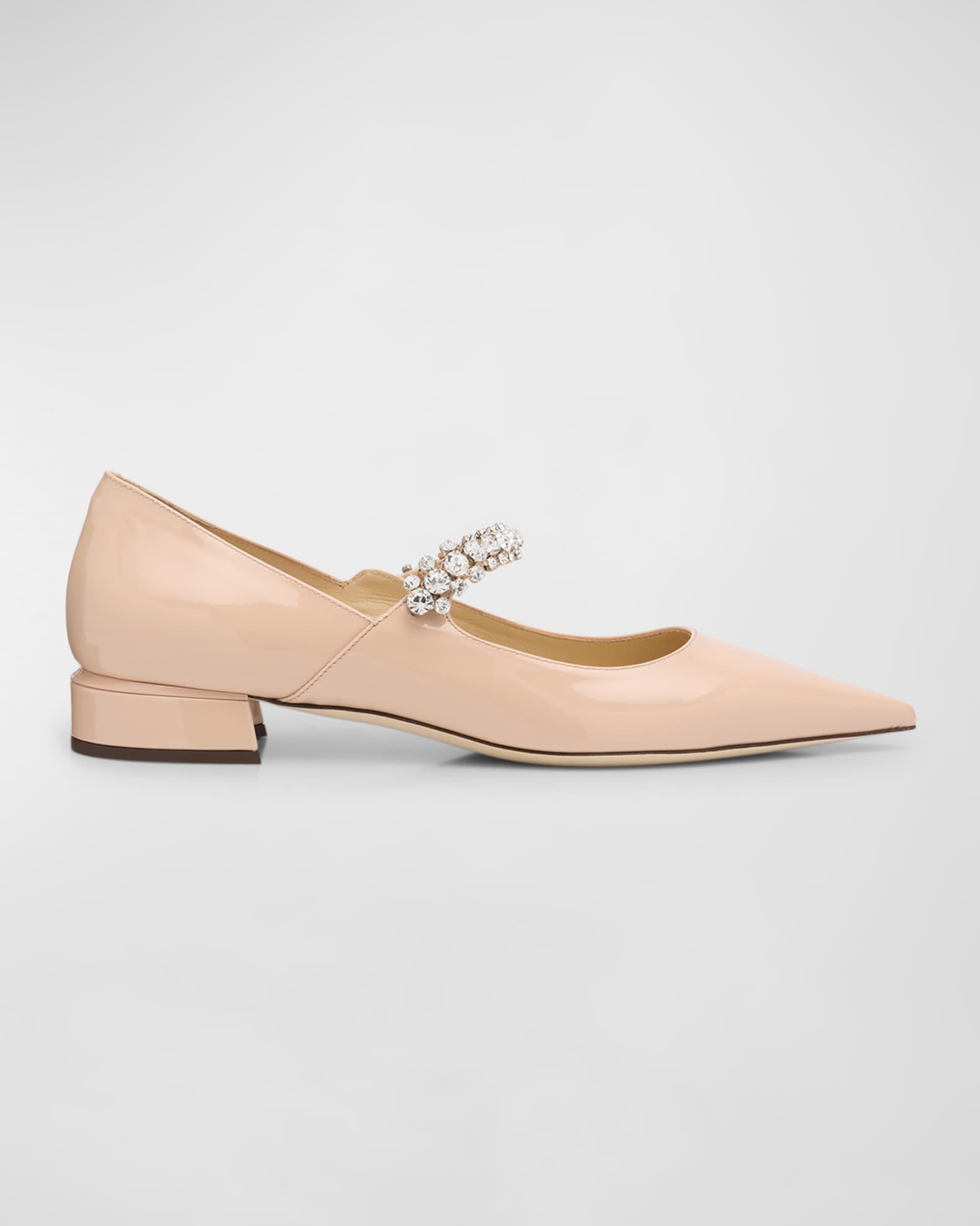 Bing Patent Crystal-Strap Ballerina Flats 0