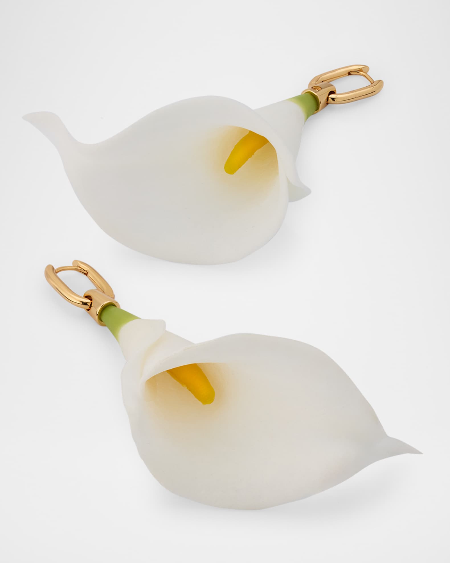 Calista Drop Earrings, White 1