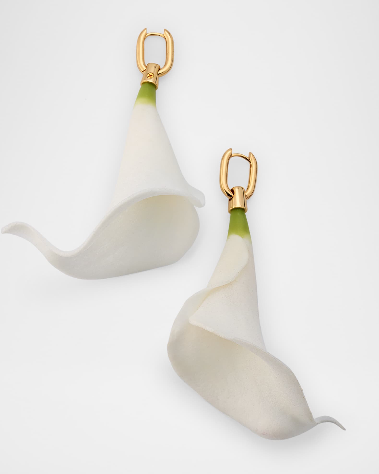 Calista Drop Earrings, White 0