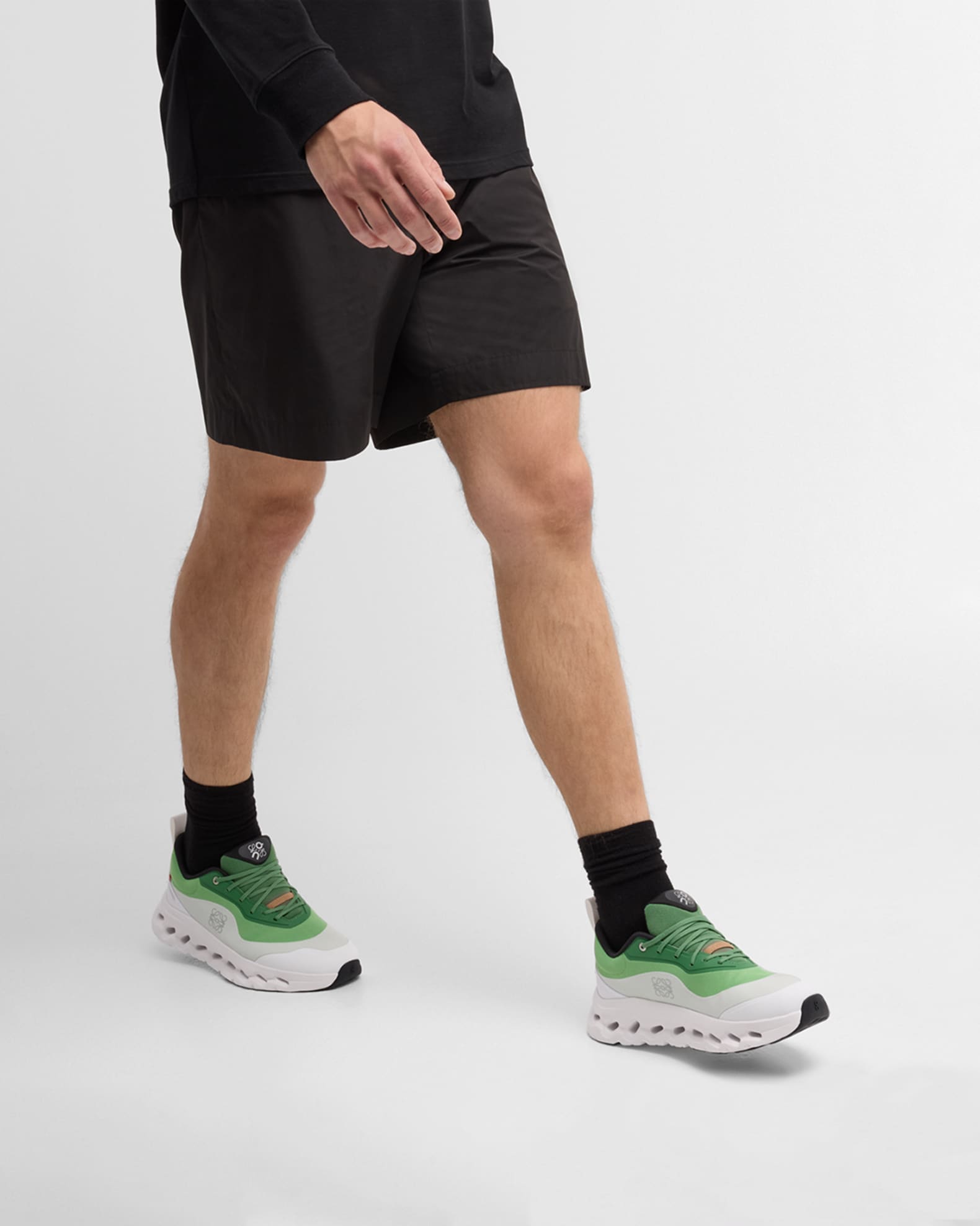 Loewe x On Men's Cloudtilt 2 Knit Low-Top Sneakers | Neiman