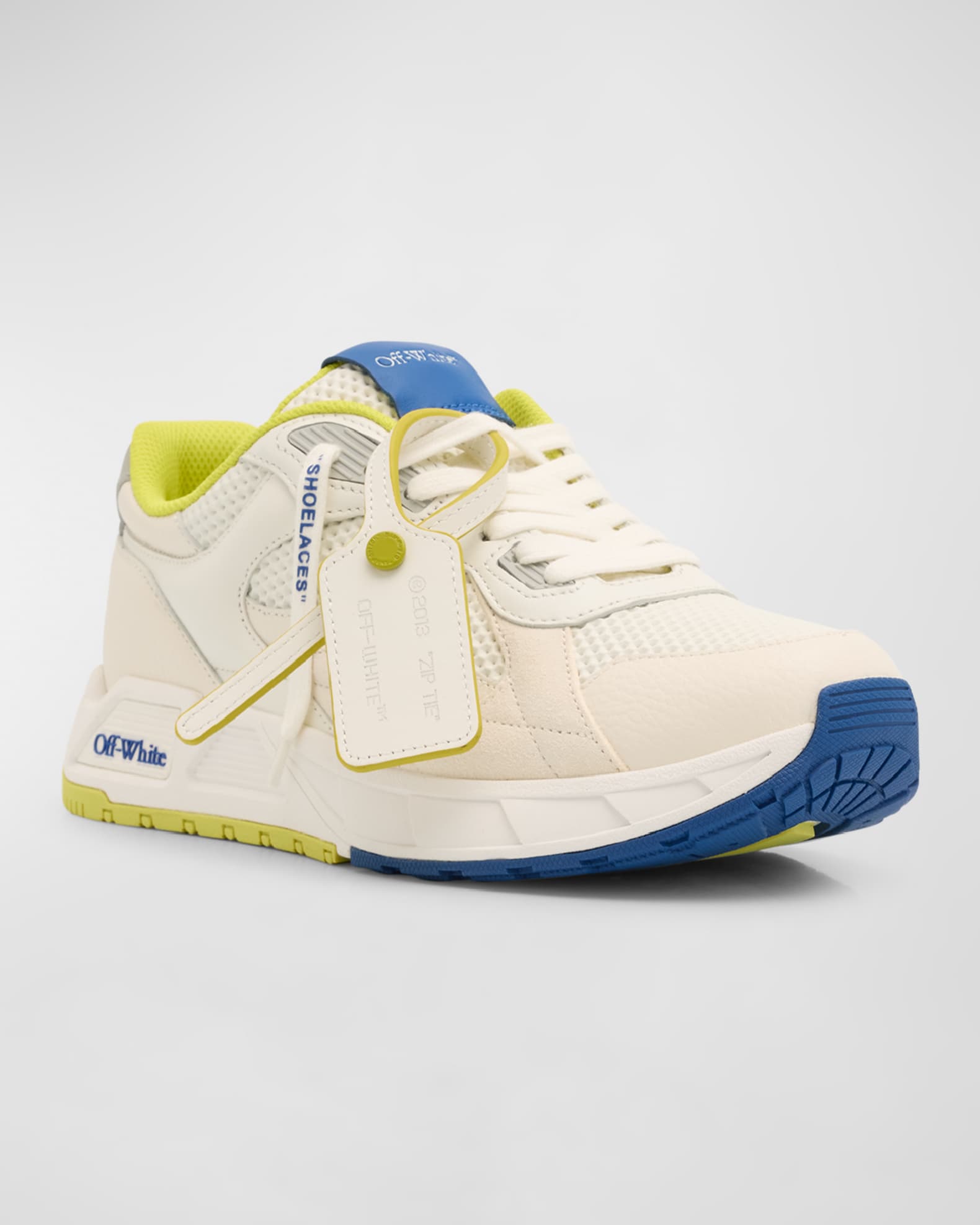 Off white color block sneakers discount