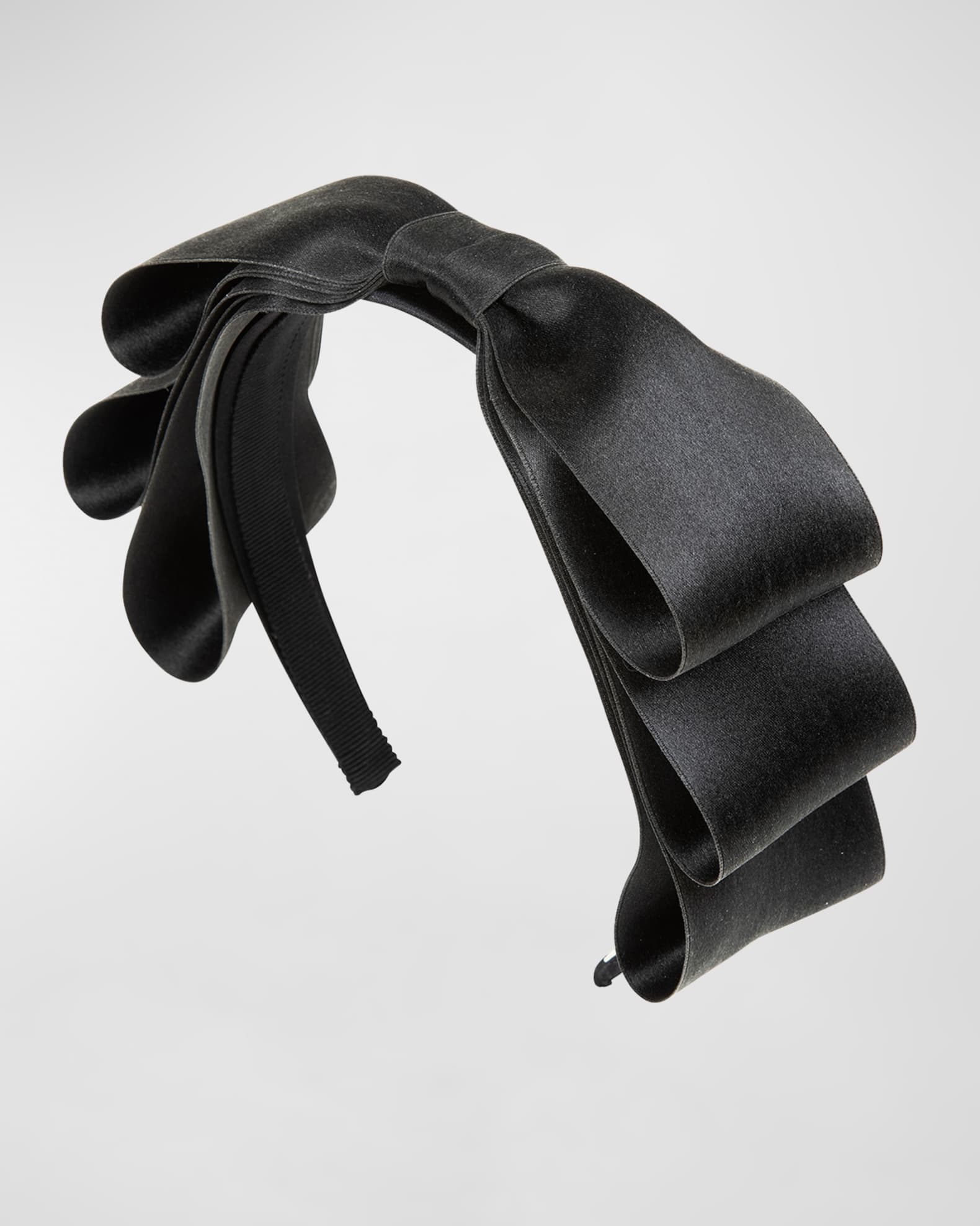Karina Bow Satin Headband | Neiman Marcus