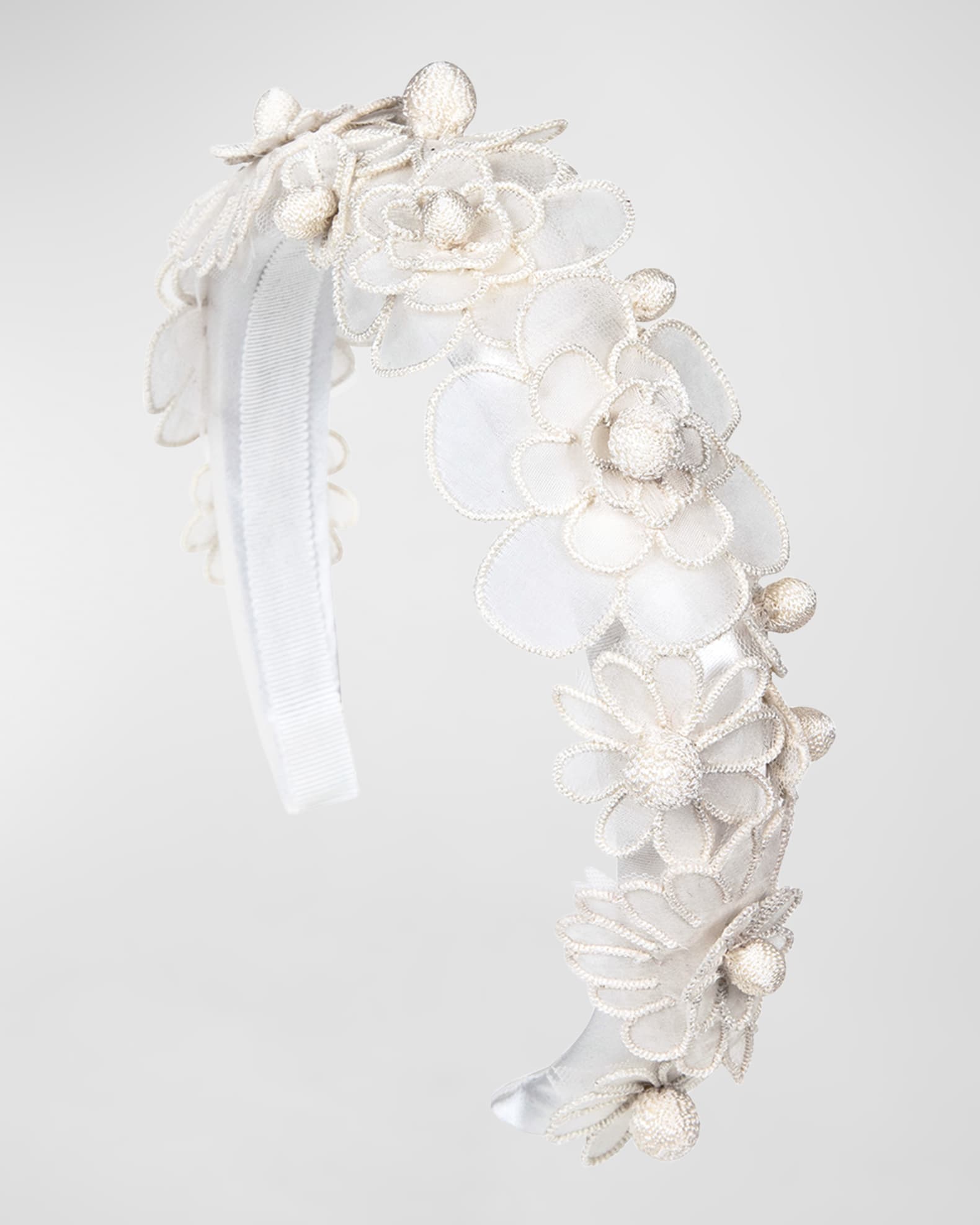 Jennifer Behr Susanna Floral Silk Headband
