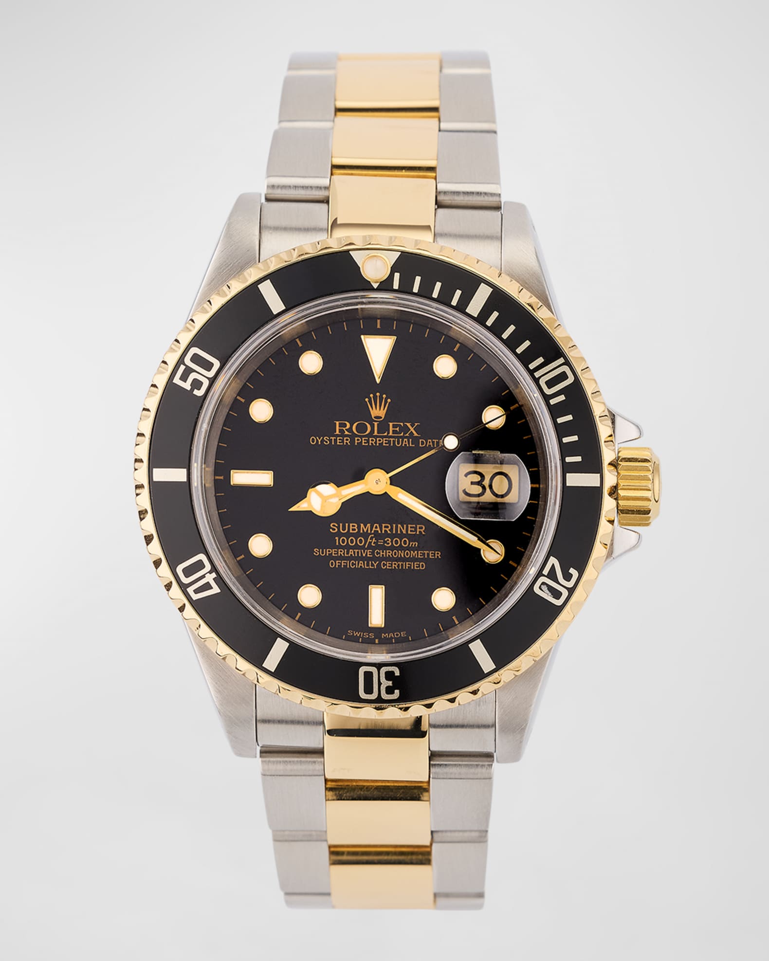 Vintage Watches Rolex Oyster Perpetual Submariner Date 40mm Vintage 1998 Watch Neiman Marcus