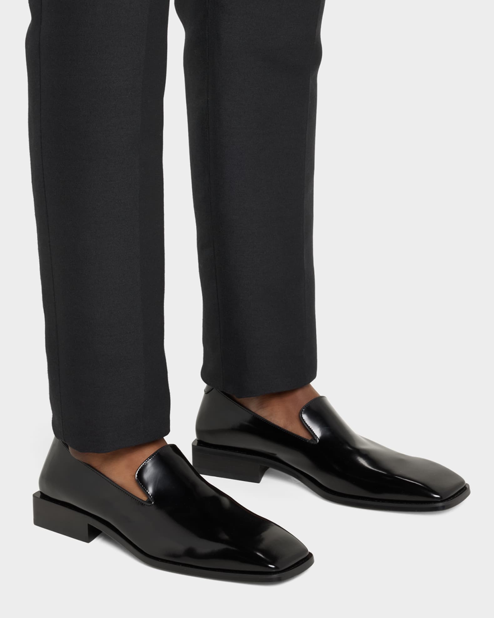 Men's Chagall Square-Toe Leather Loafers 1