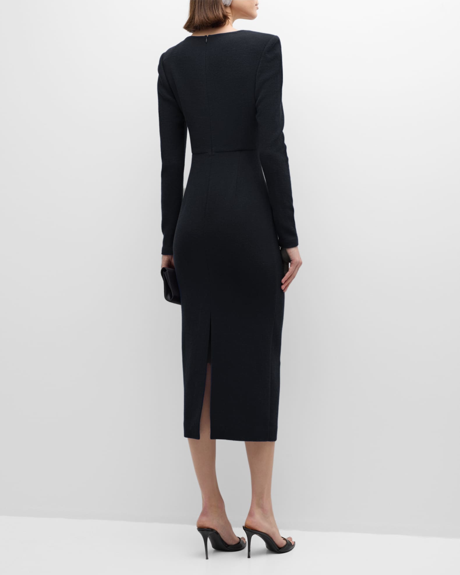 FRV White crepe long sleeve maxi dress - Mörfelden-Walldorf main image 0