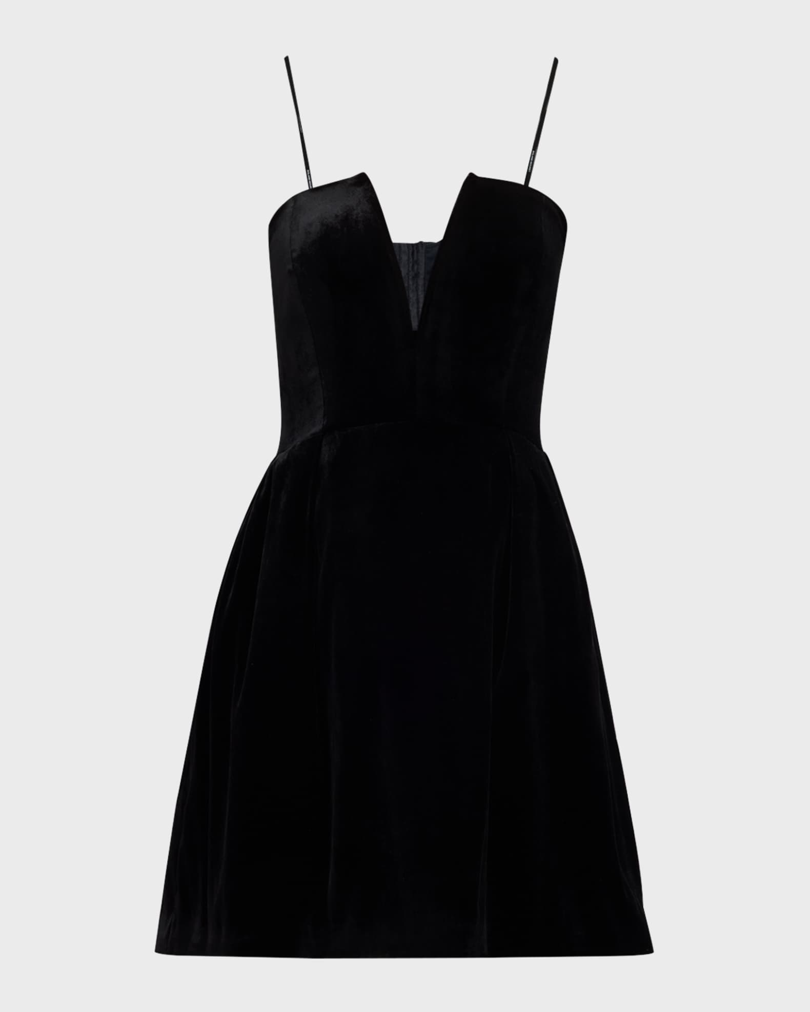 Roland Mouret Strapless Velvet Mini Dress