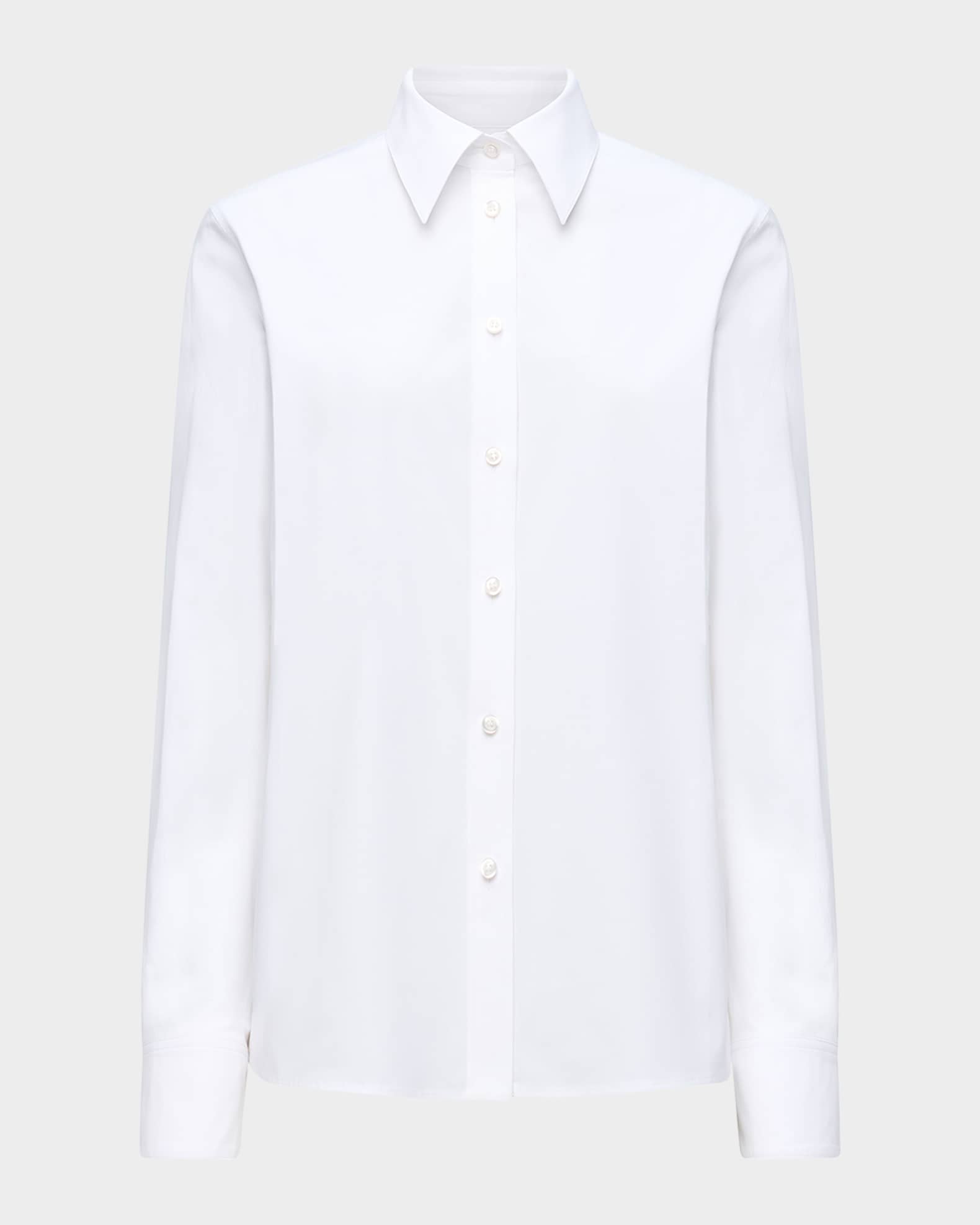 CALLAS Milano Brooks Button-Down Stretch Cotton Shirt