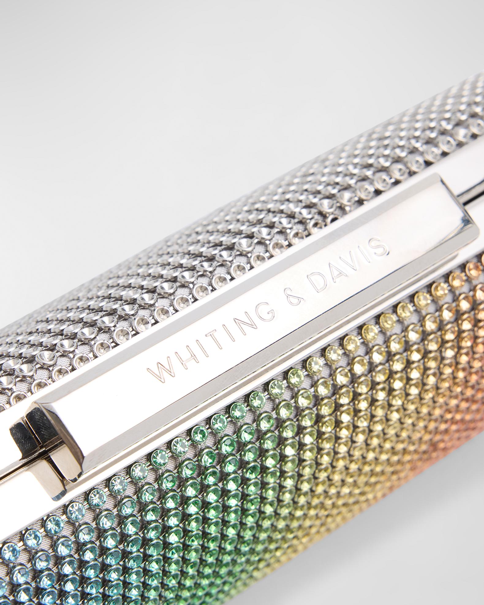 Whiting & Davis Rainbow Crystal Evening Clutch Bag | Neiman Marcus