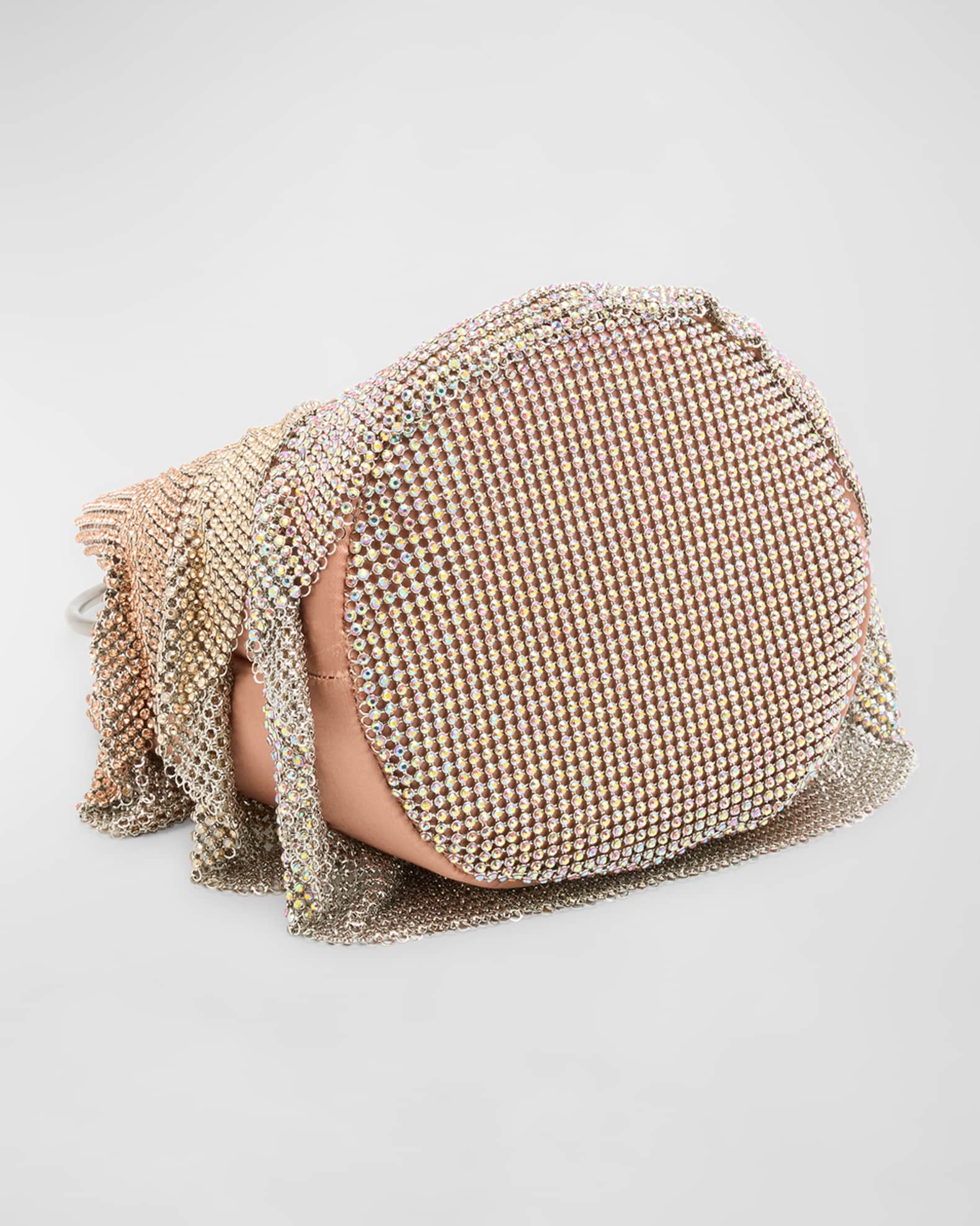 Ruffled Crystal Bucket Bag 1