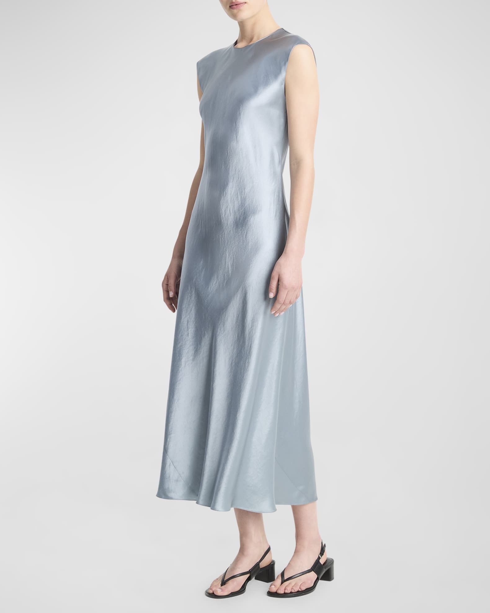 Vince silk midi dress hot sale