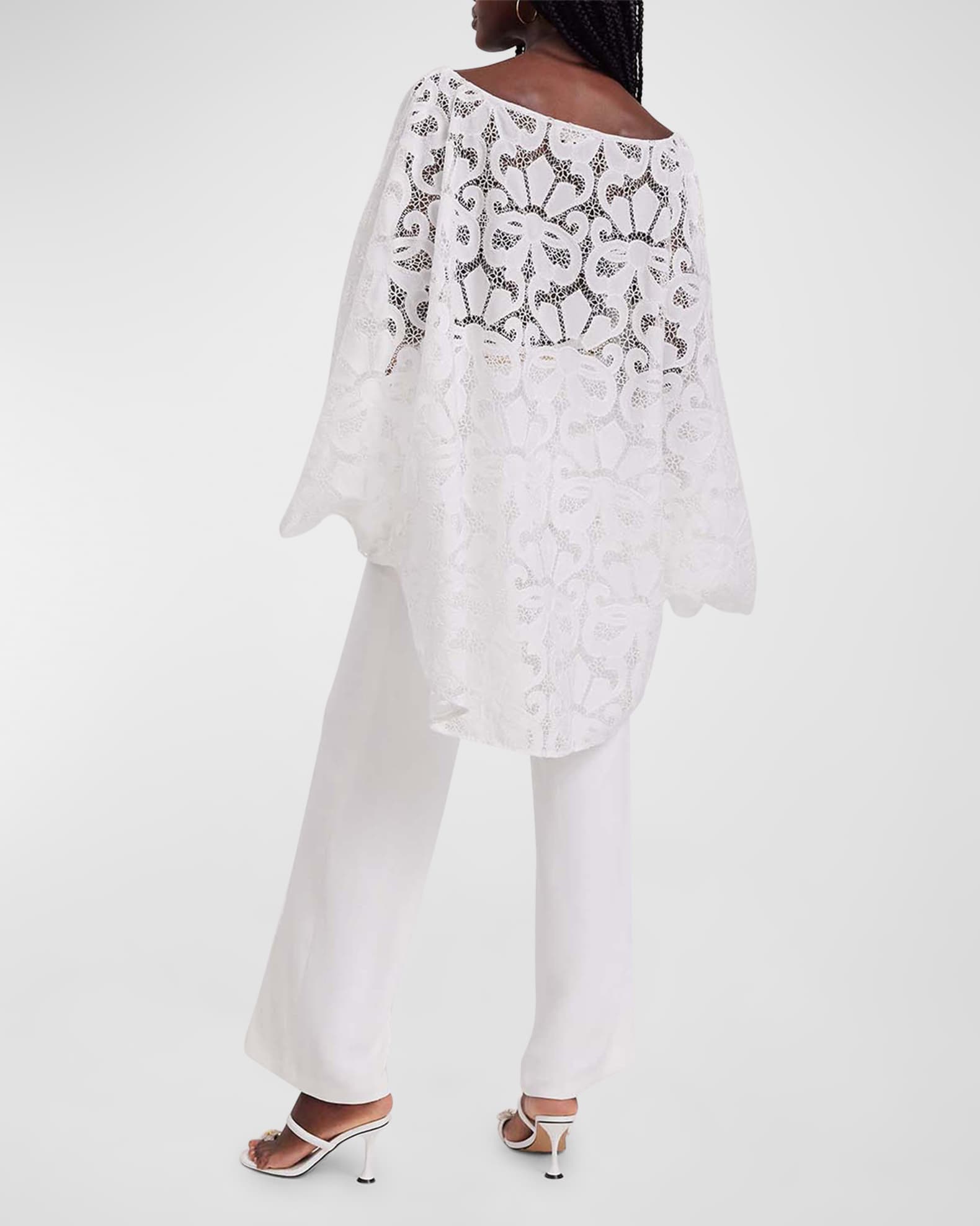 Corinne Ruffle Lace Blouse