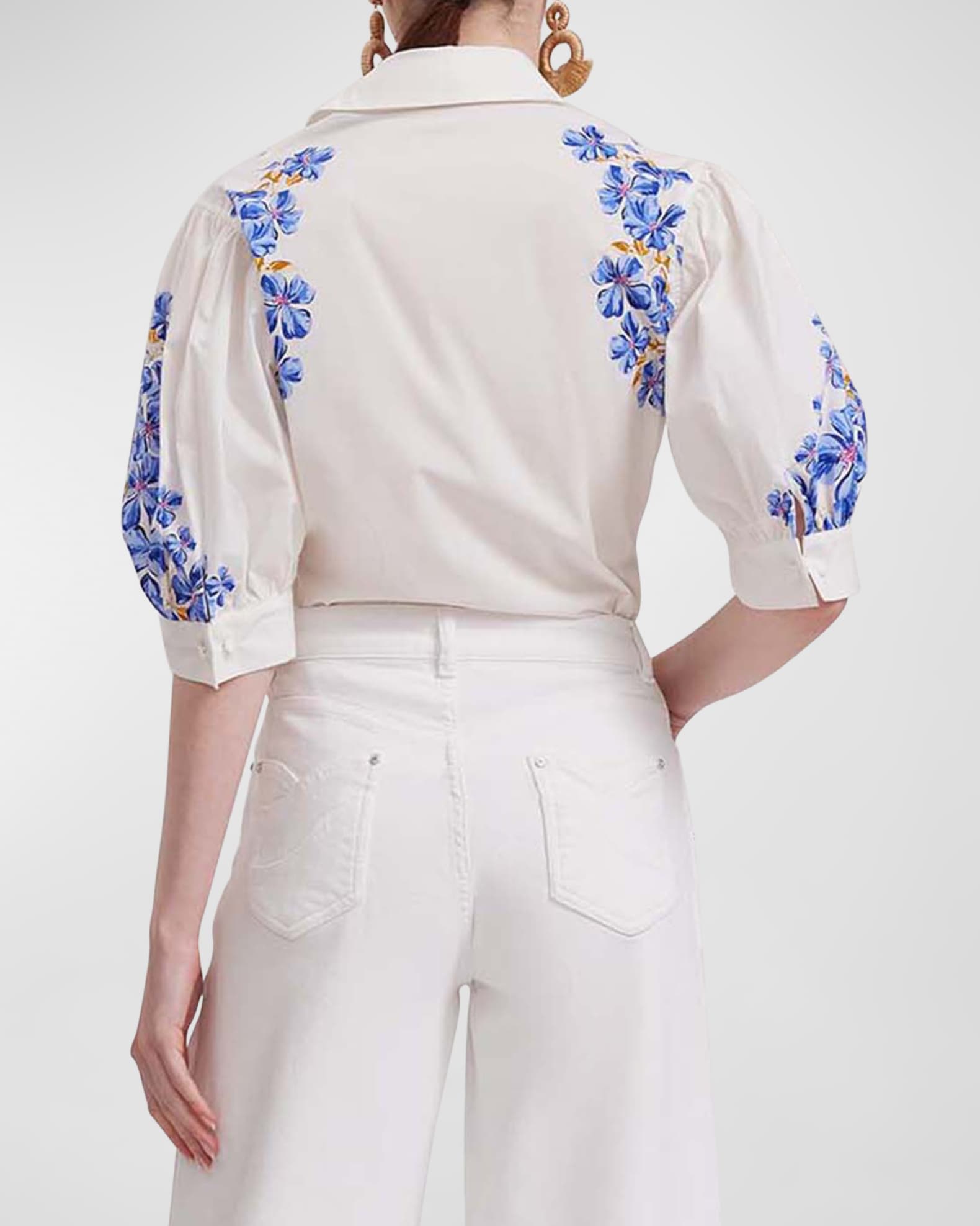 Floral Print Poplin Shirt main image 1