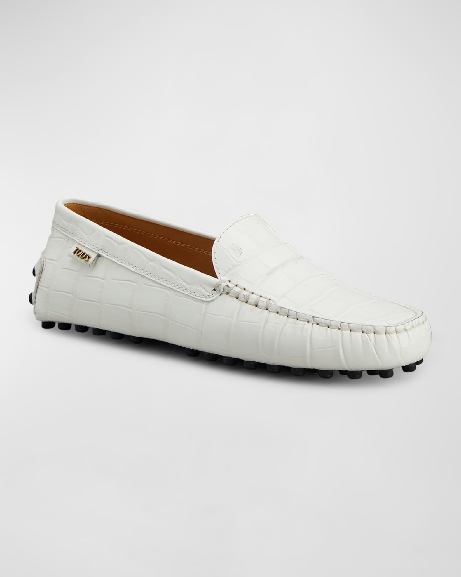 Gommino Croco Penny Driver Loafers 1