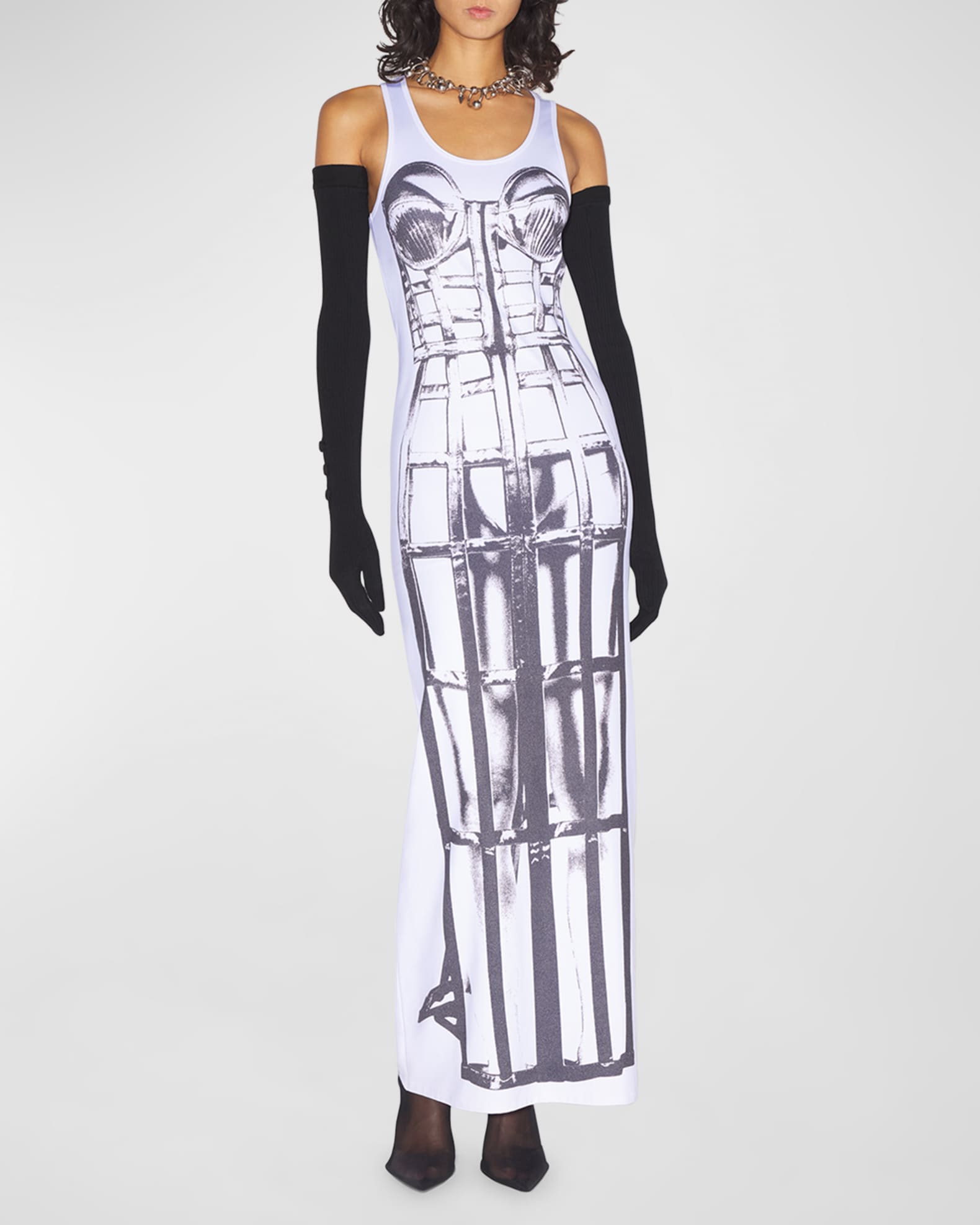 Jean Paul Gaultier Grey Sleeveless