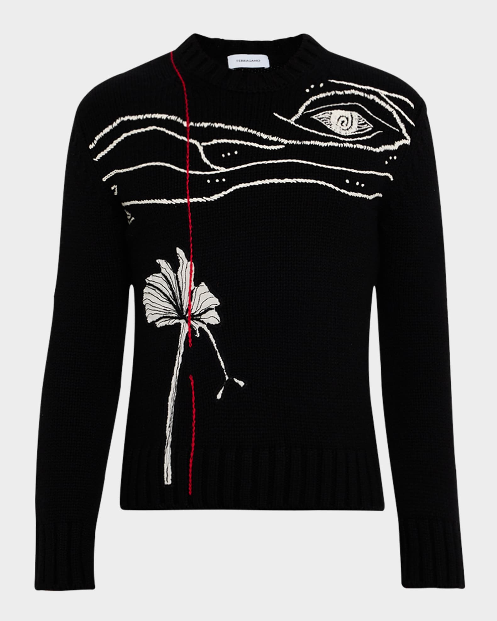 Men s Spirit Embroidered Wool Cashmere Sweater