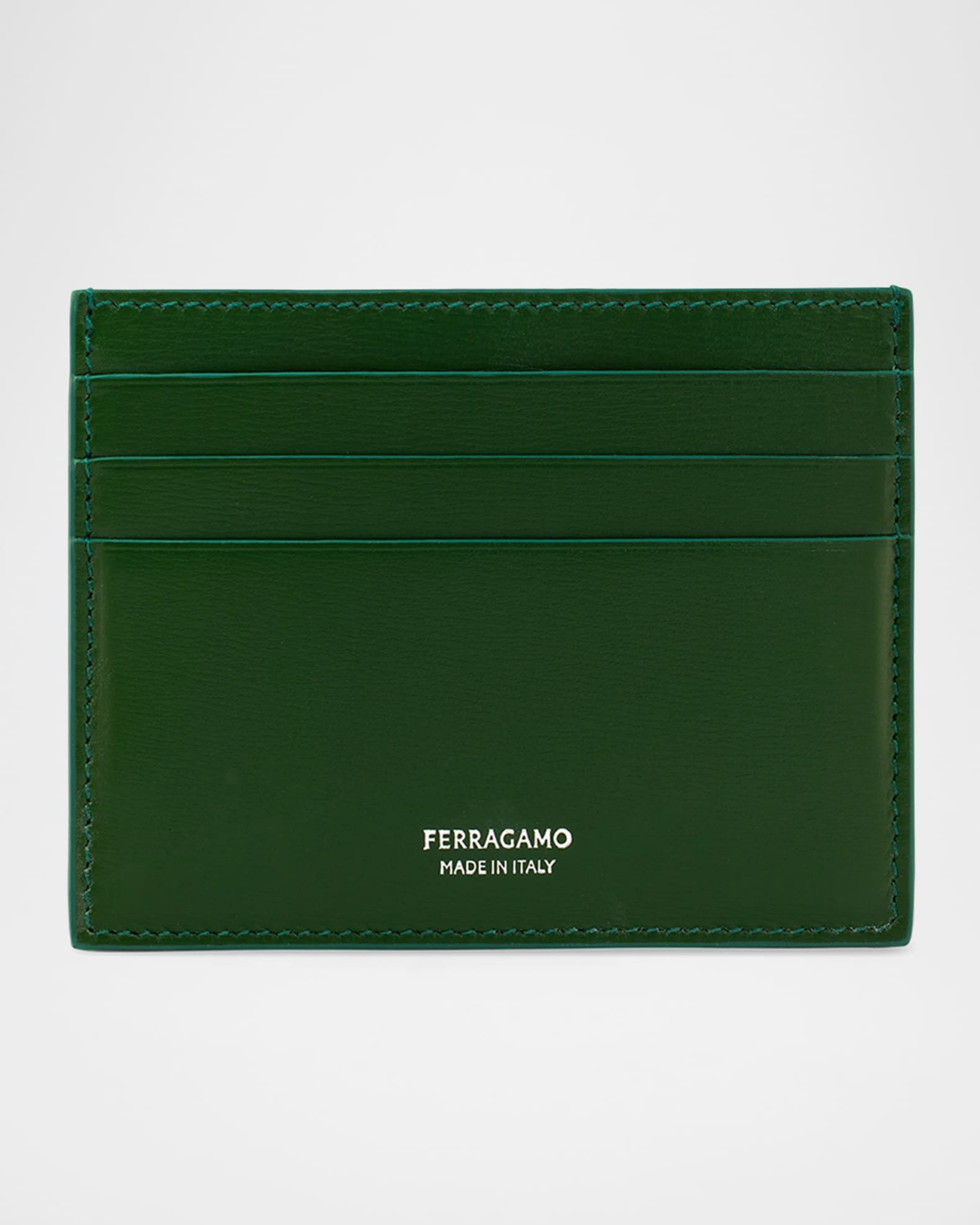 Ferragamo Men's Florence Leather Card Case | Neiman Marcus