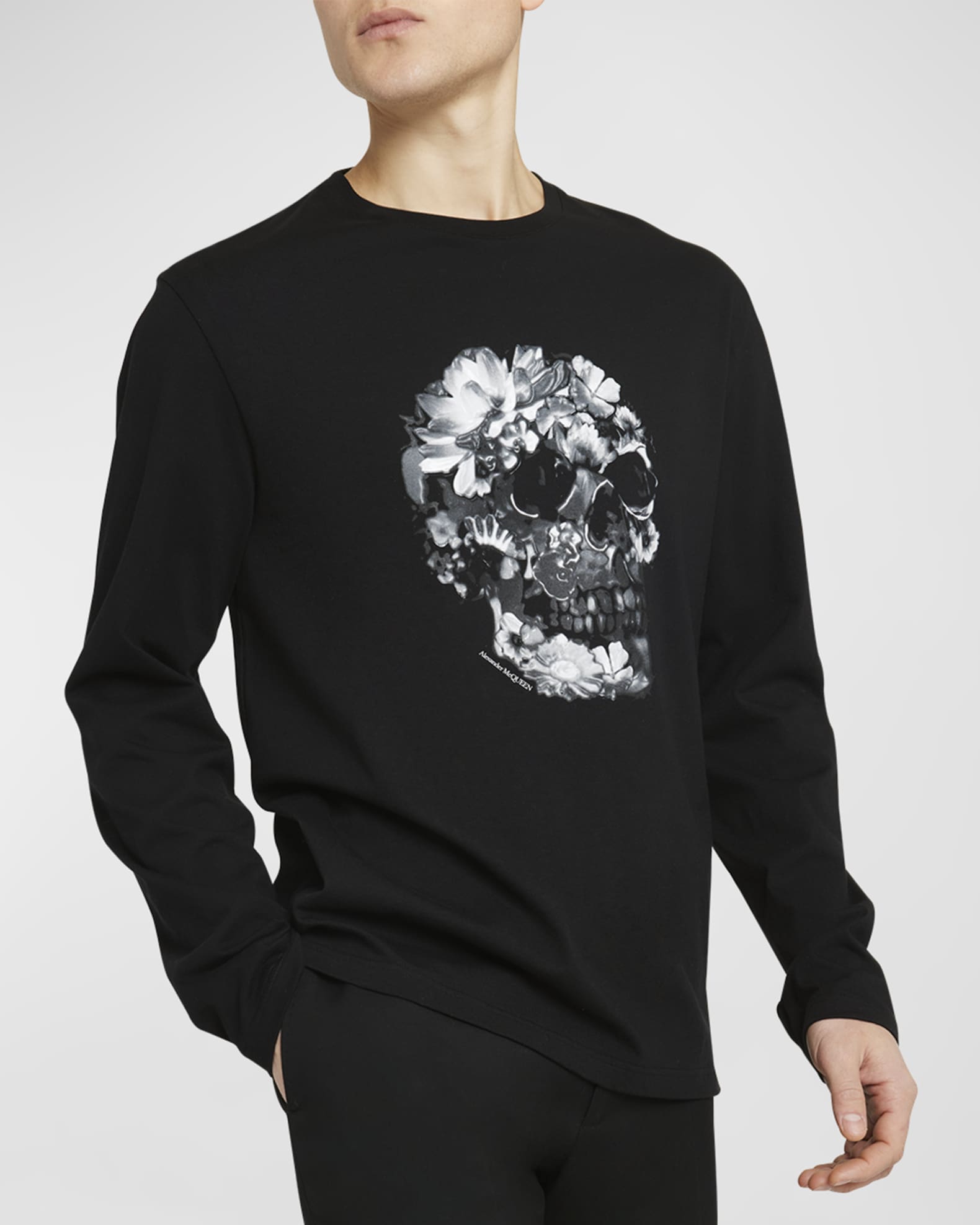 Alexander McQueen Men s Skull Print T Shirt Neiman Marcus