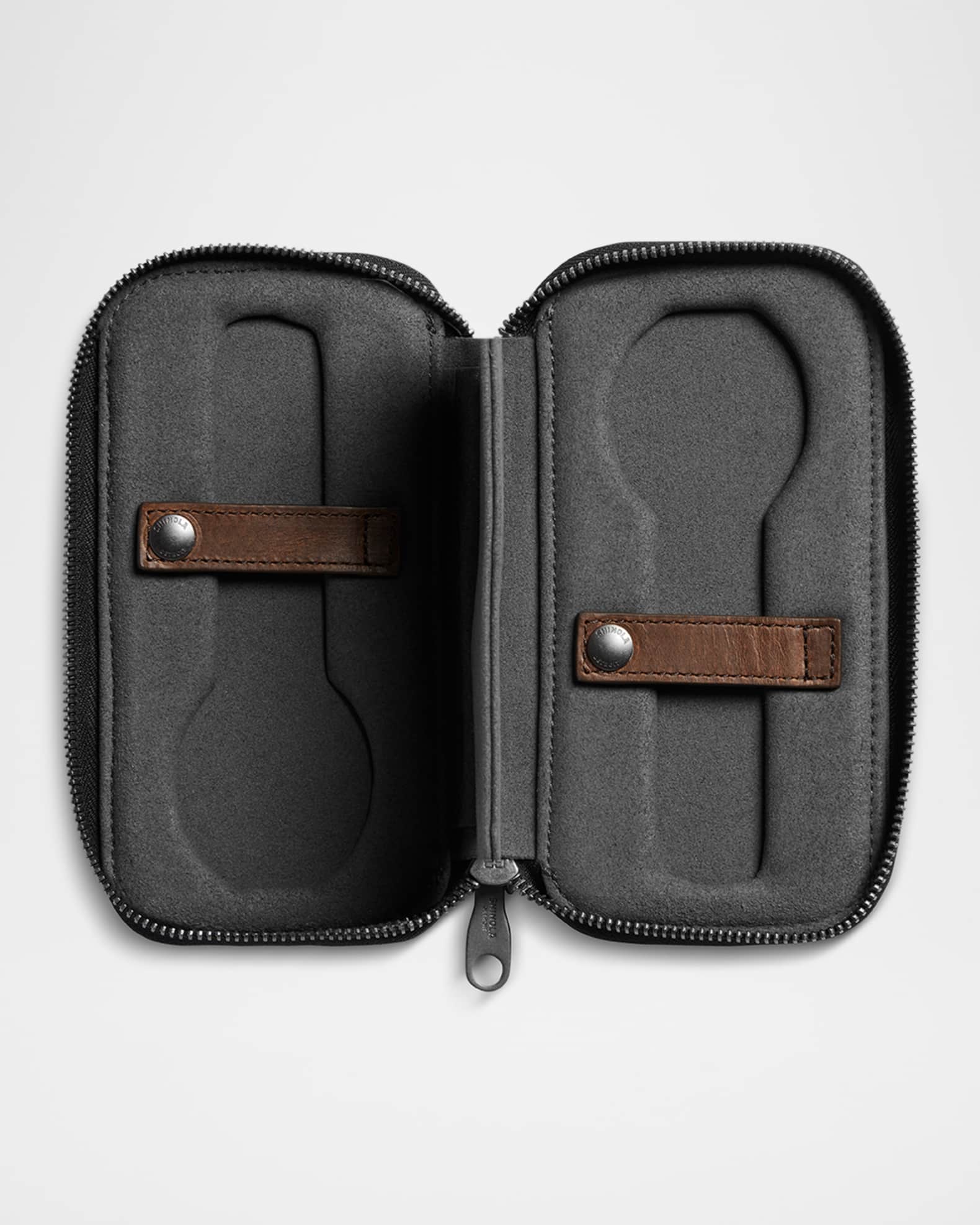 Men's Navigator Leather Travel Watch Case 1