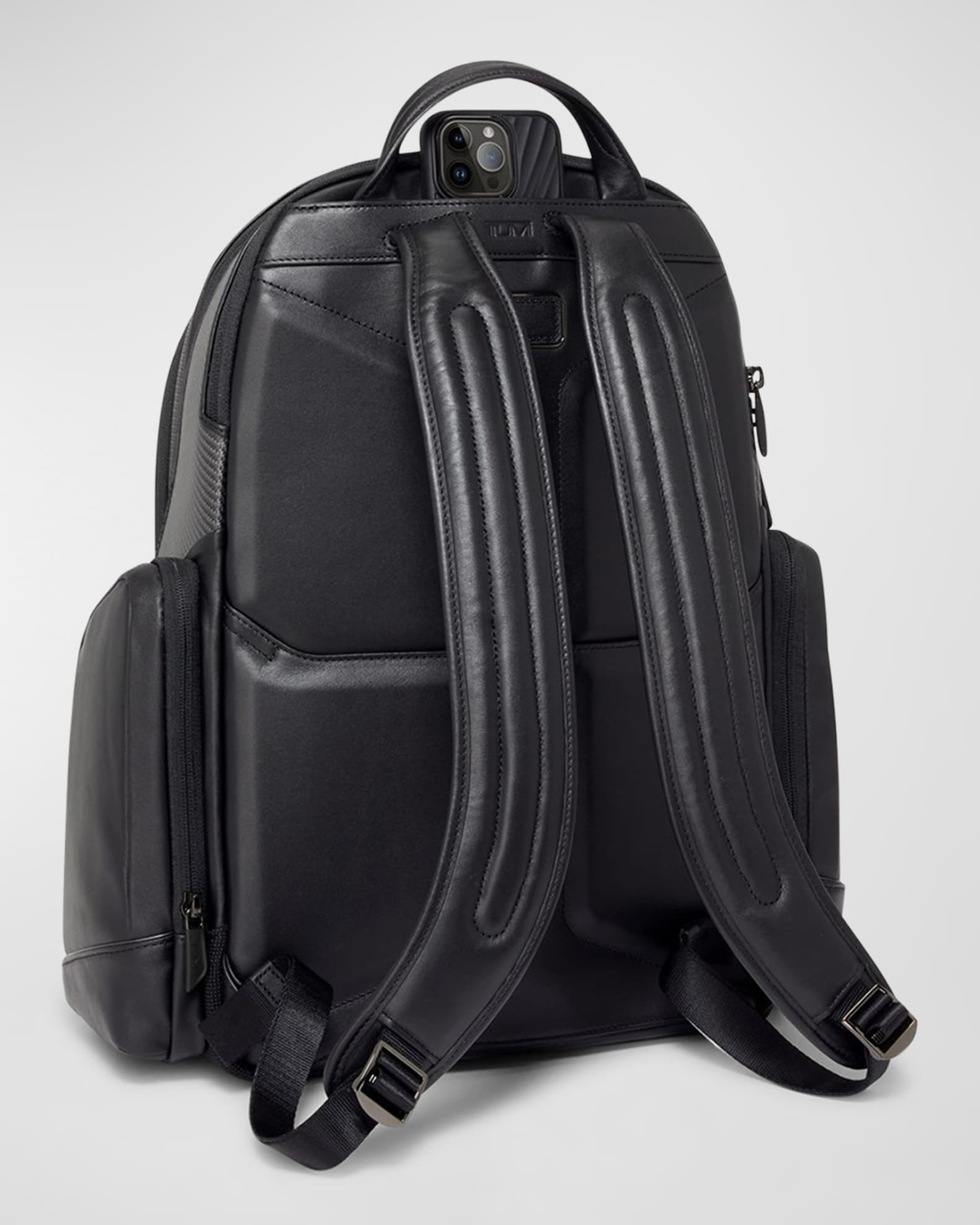 Tumi barker backpack leather on sale
