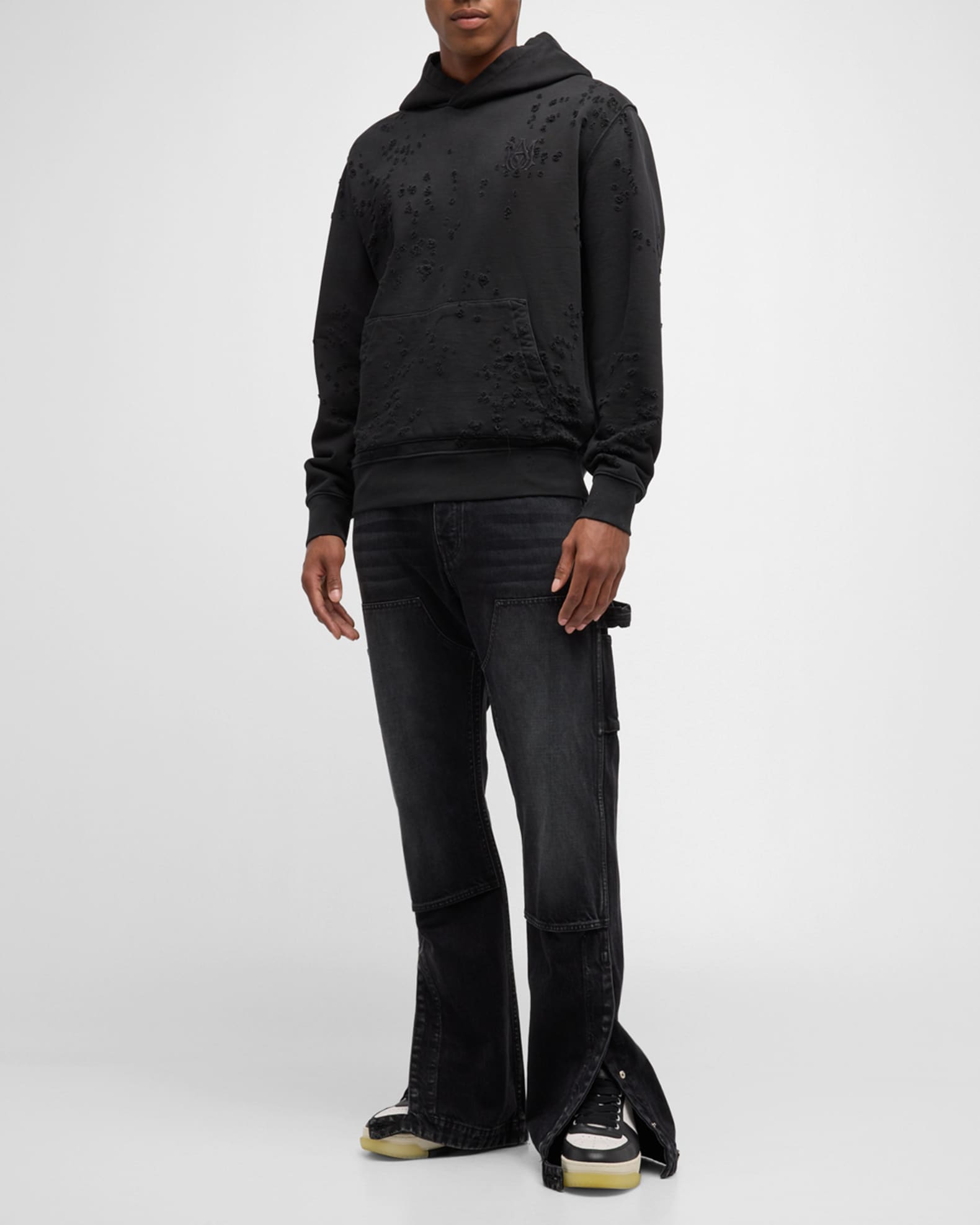 【関税込・国内発送】AMIRI MA SHOTGUN EMBROIDERED HOODIE Amiri Men's Shotgun Embroidered Hoodie | Neiman Marcus