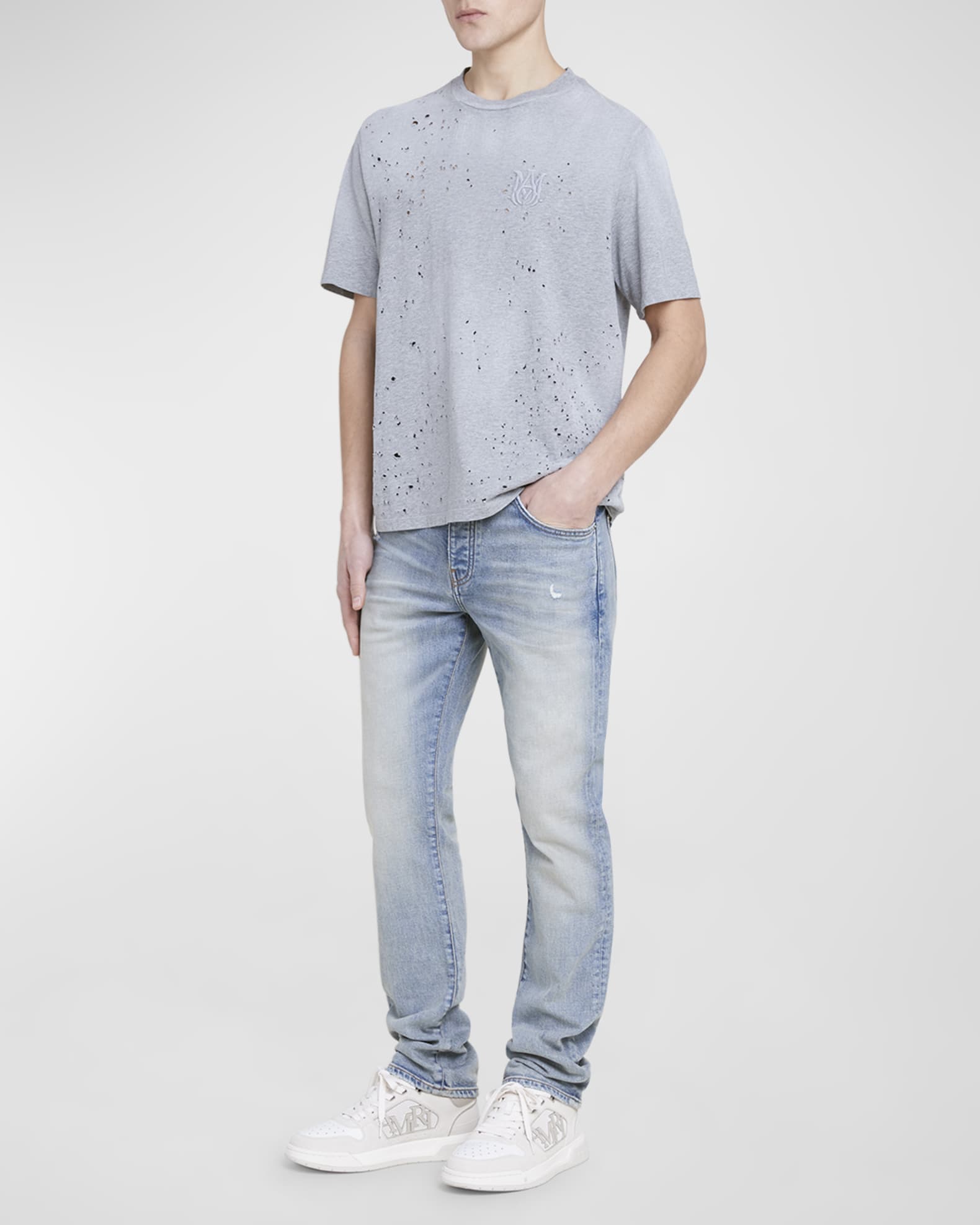 Amiri Men's MA Shotgun Embroidered T-Shirt | Neiman Marcus