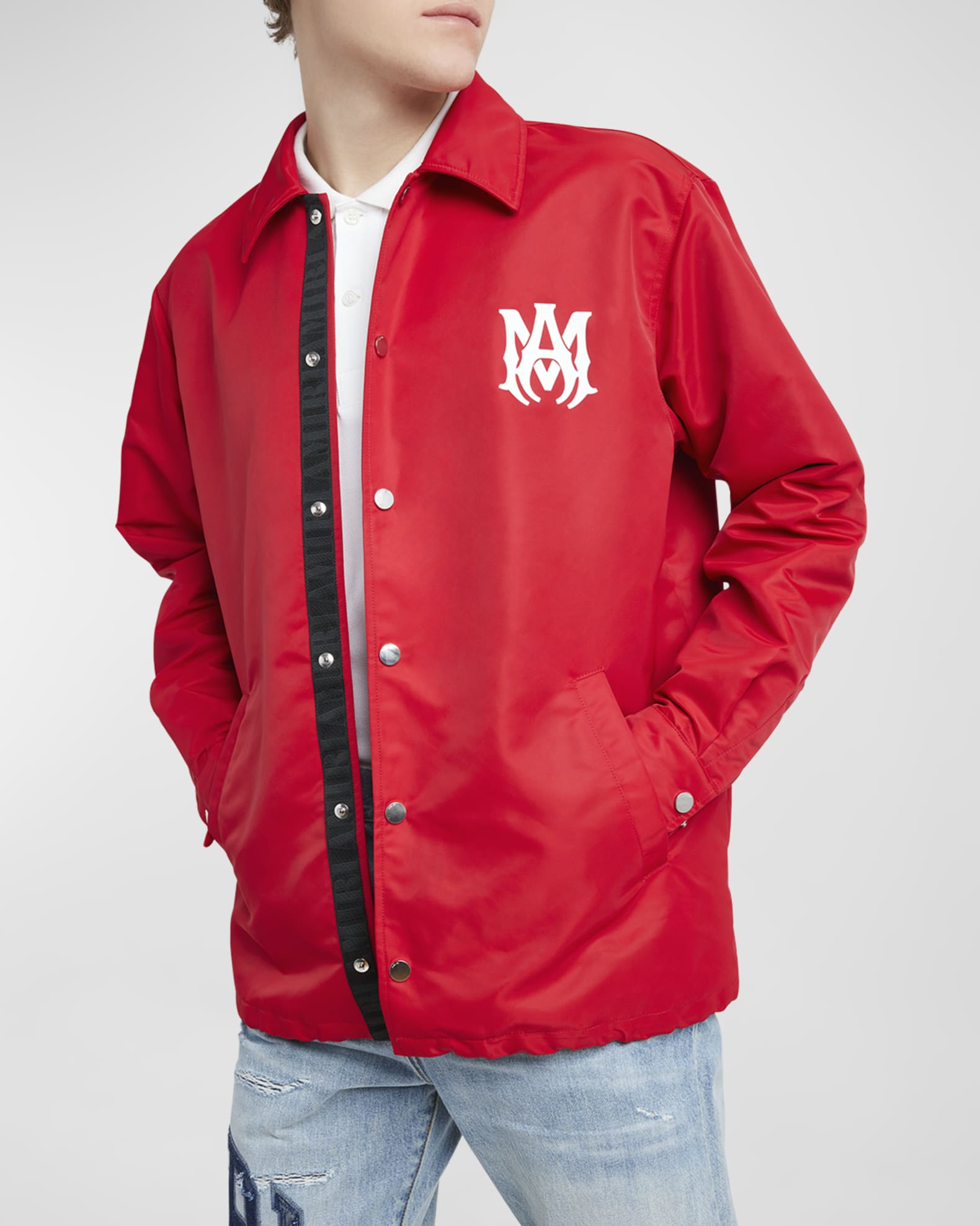 Mens red coach jacket online