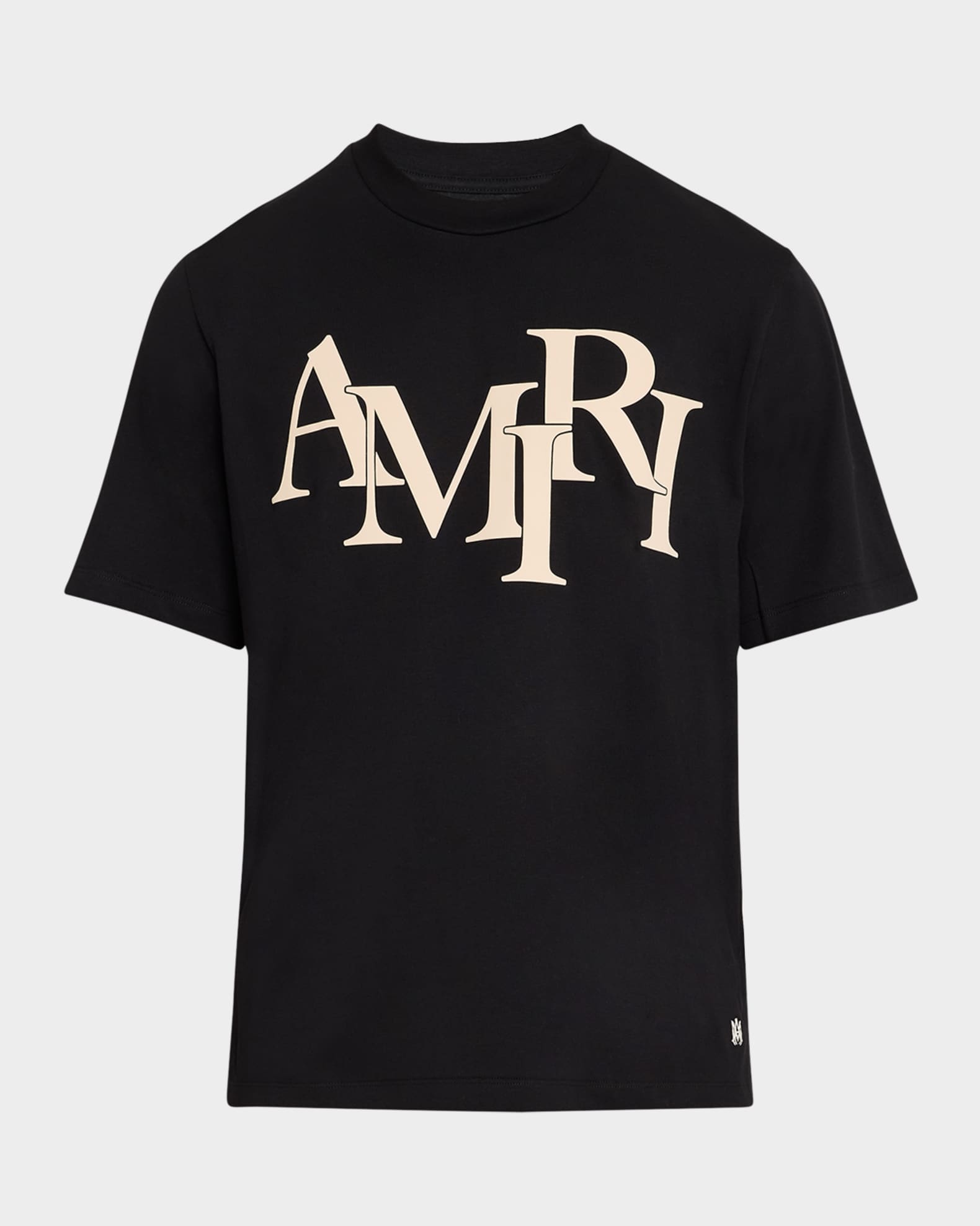 Amiri Men s Staggered Logo T Shirt Neiman Marcus