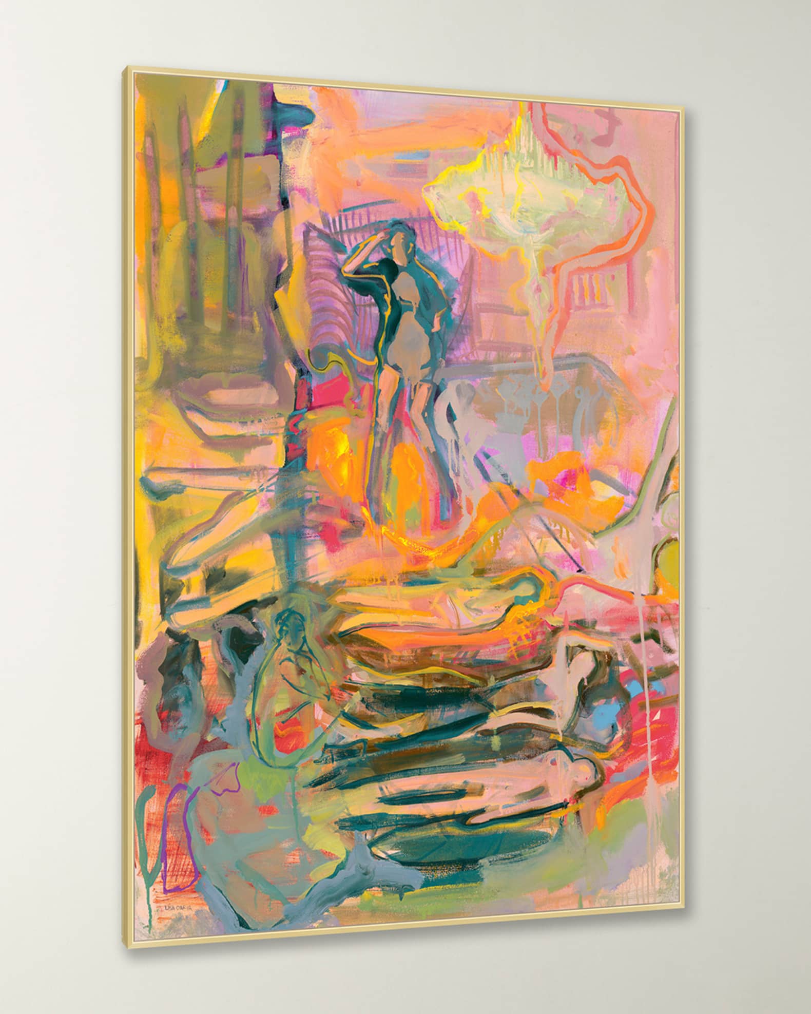 "Chandelier Party" Framed Giclee 1