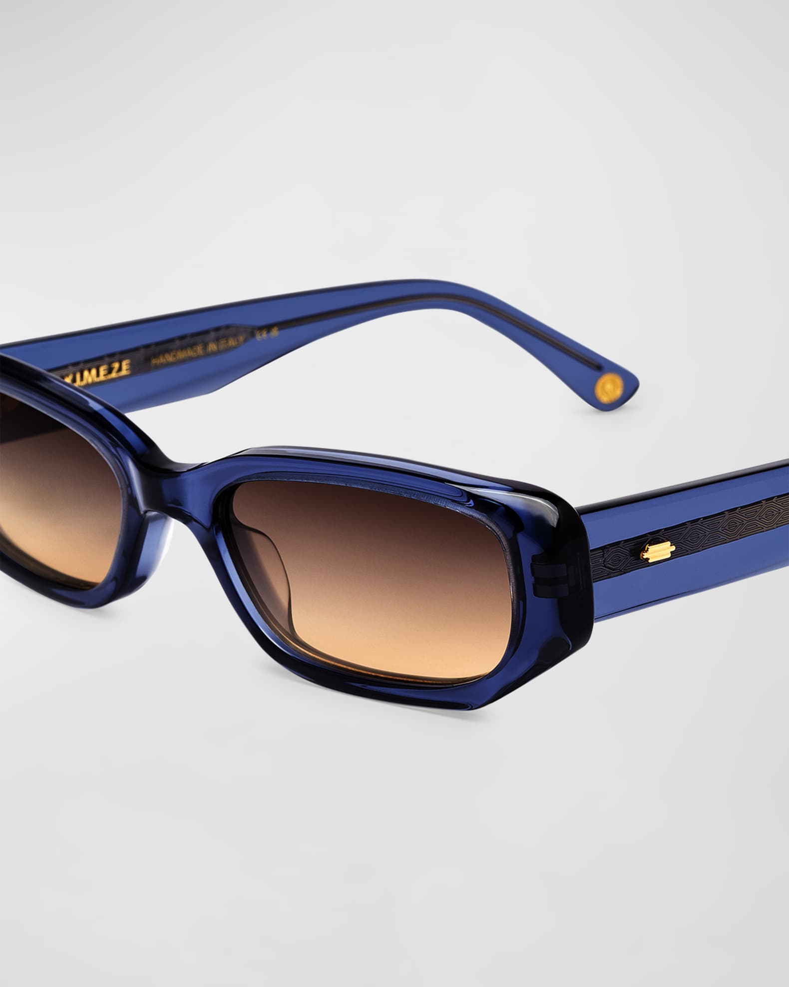 Blue rectangle sunglasses best sale