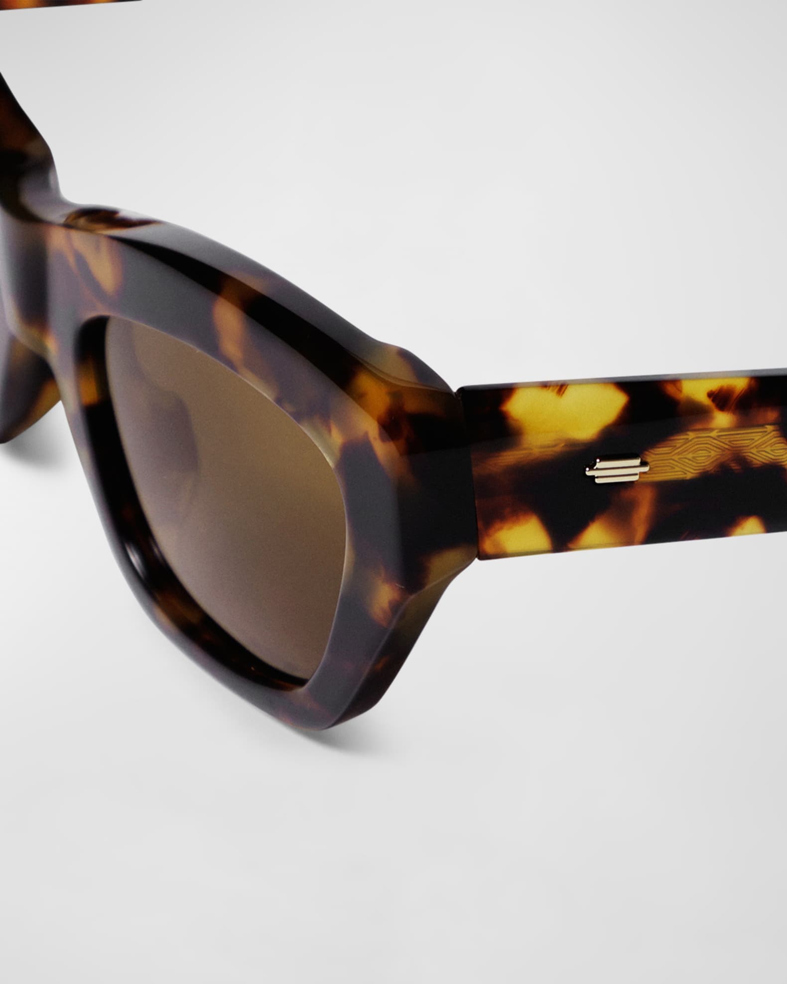 KIMEZE Concept 3 Havana Acetate Cat-Eye Sunglasses | Neiman Marcus