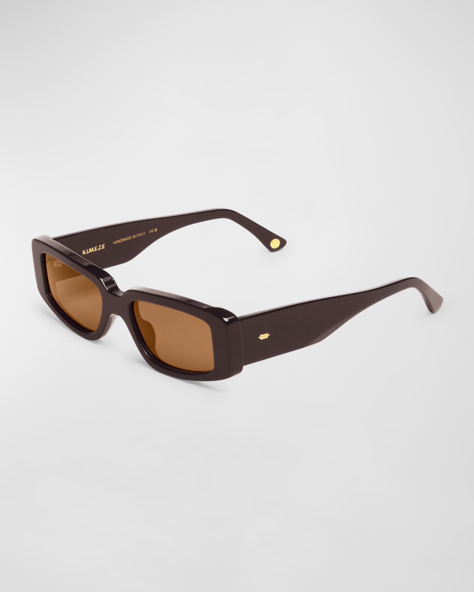 Concept 2 Brown Acetate Cat-Eye Sunglasses  0