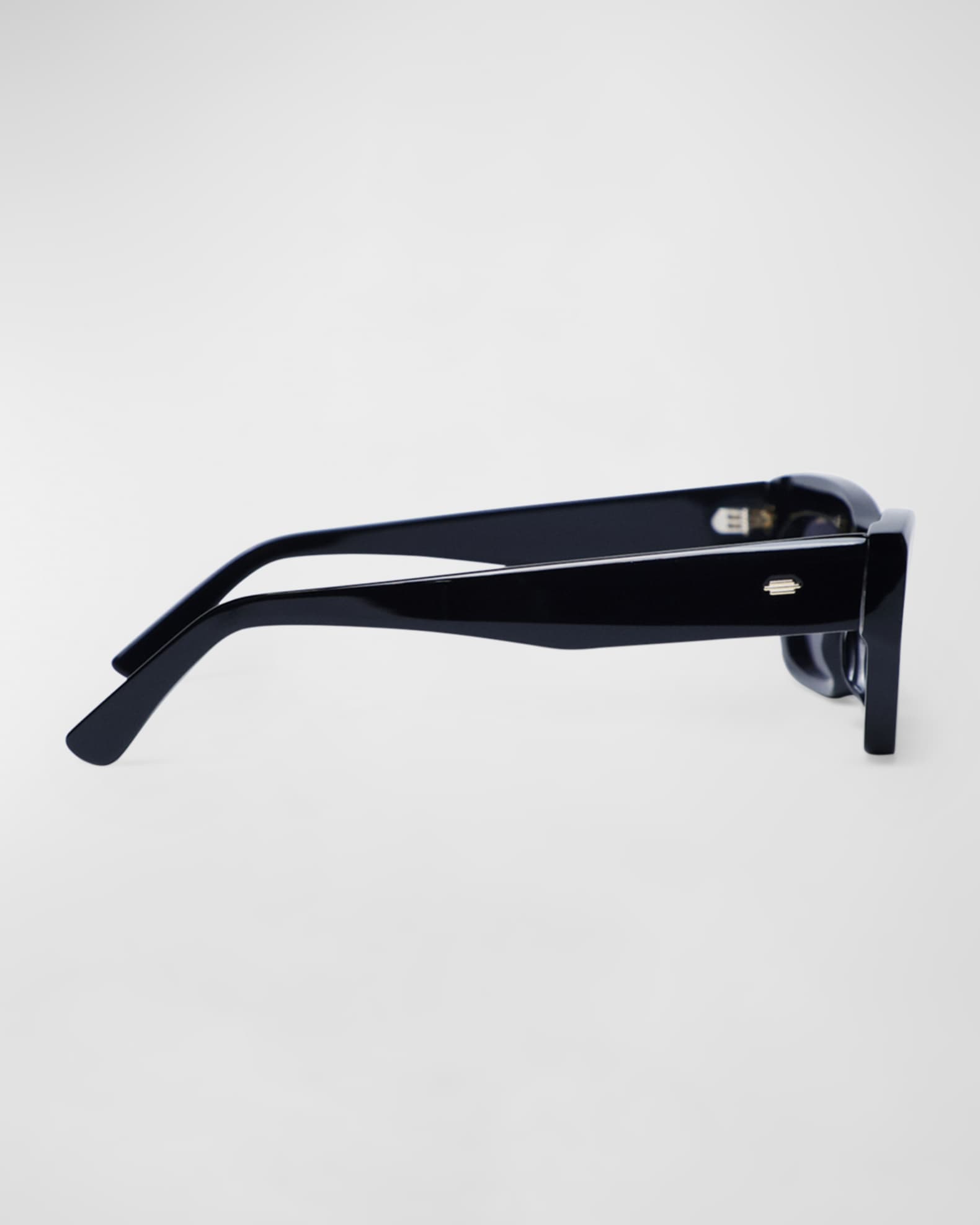 Concept 3 Black Acetate Cat-Eye Sunglasses - Thumbnail 2