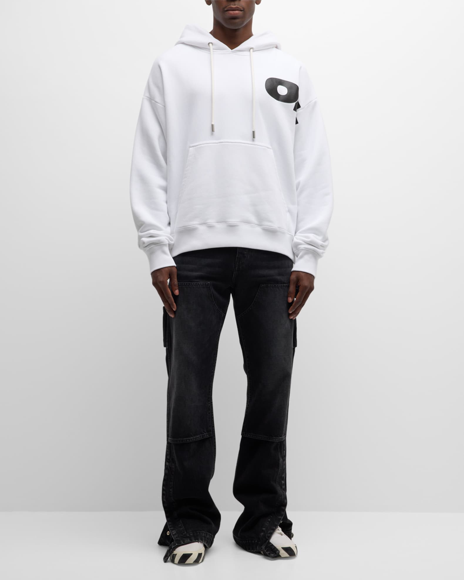 Off White Men s Logo Skate Hoodie Neiman Marcus