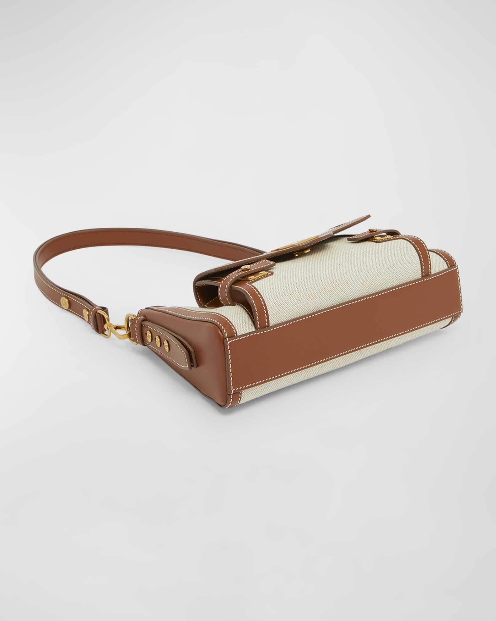 【関税＆送料込み】Balmain B-Buzz Hobo Bags Balmain BBuzz Hobo Bag in Canvas and Leather | Neiman Marcus