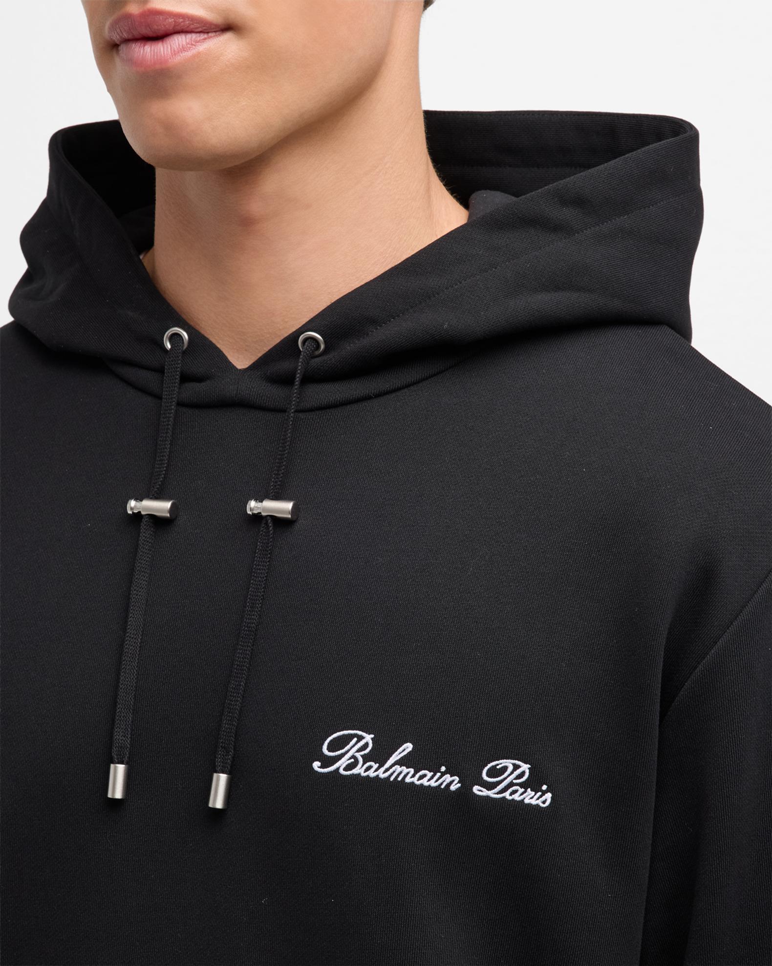 Balmain Men's Signature Relaxed Hoodie | Neiman Marcus
