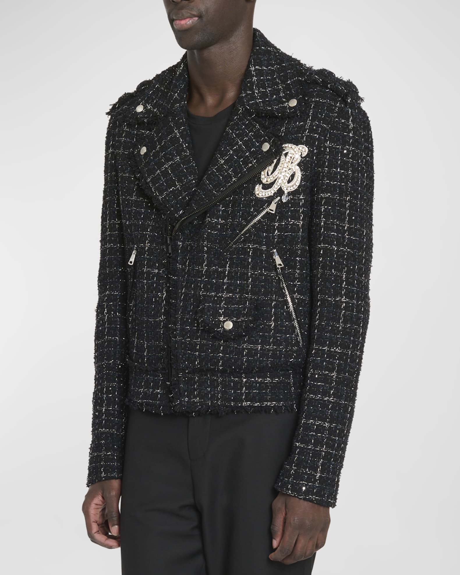 Balmain mens jacket cheap