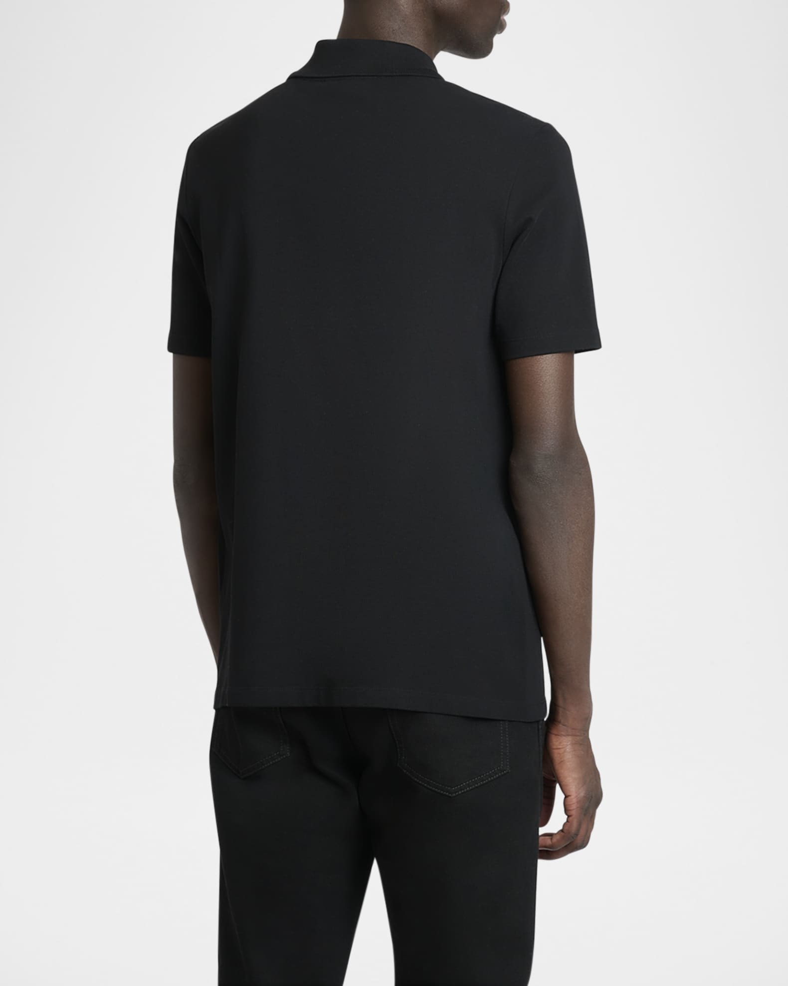 Tシャツ・カットソー BALMAIN Men Polo Shirts DH1EG010BC72SOS Blue Loose T-shirt with vintage Balmain embroidery - Men | BALMAIN